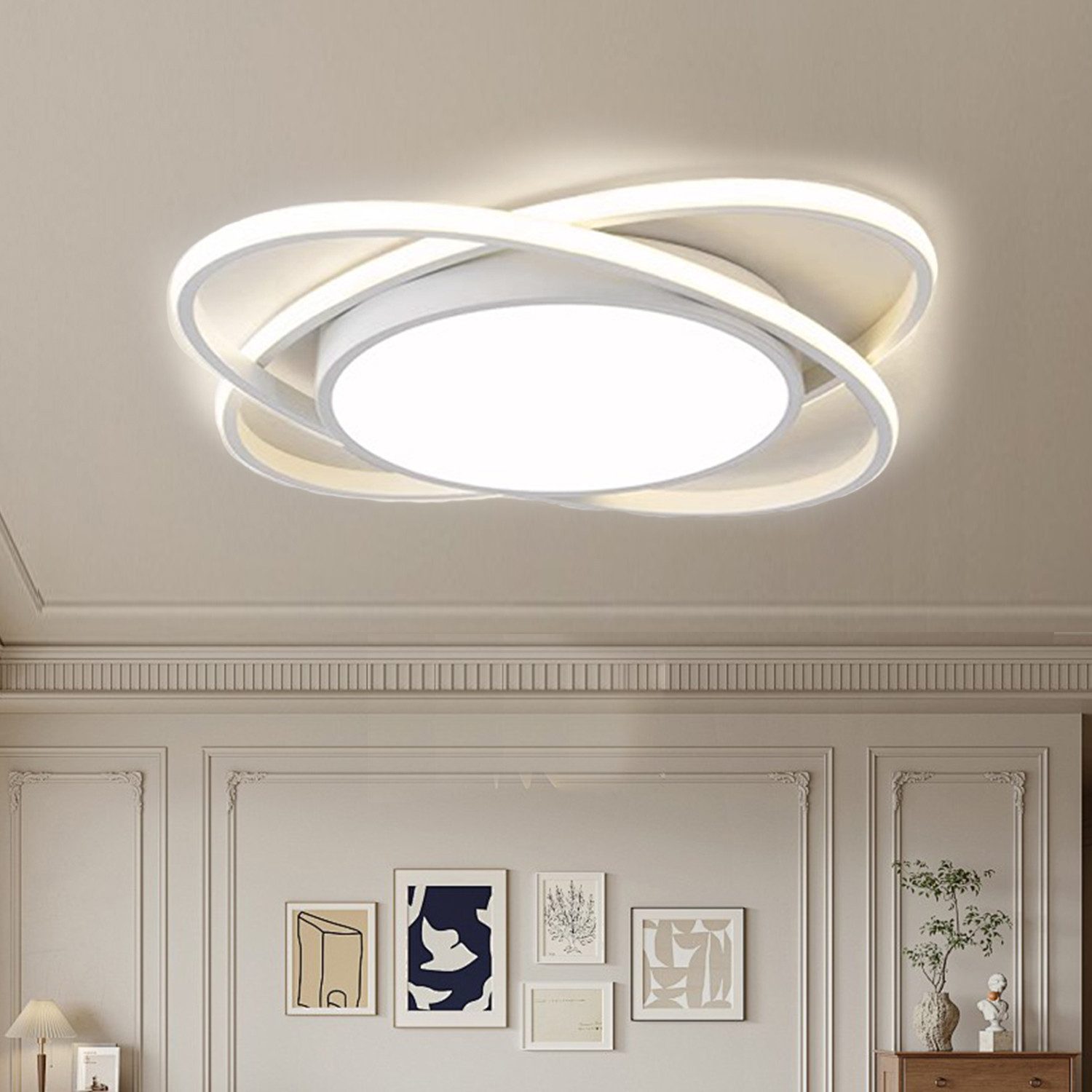 OYLCDI Deckenleuchten LED Deckenlampe Ø40cm,Dimmbar mit Fernbedienung für W günstig online kaufen