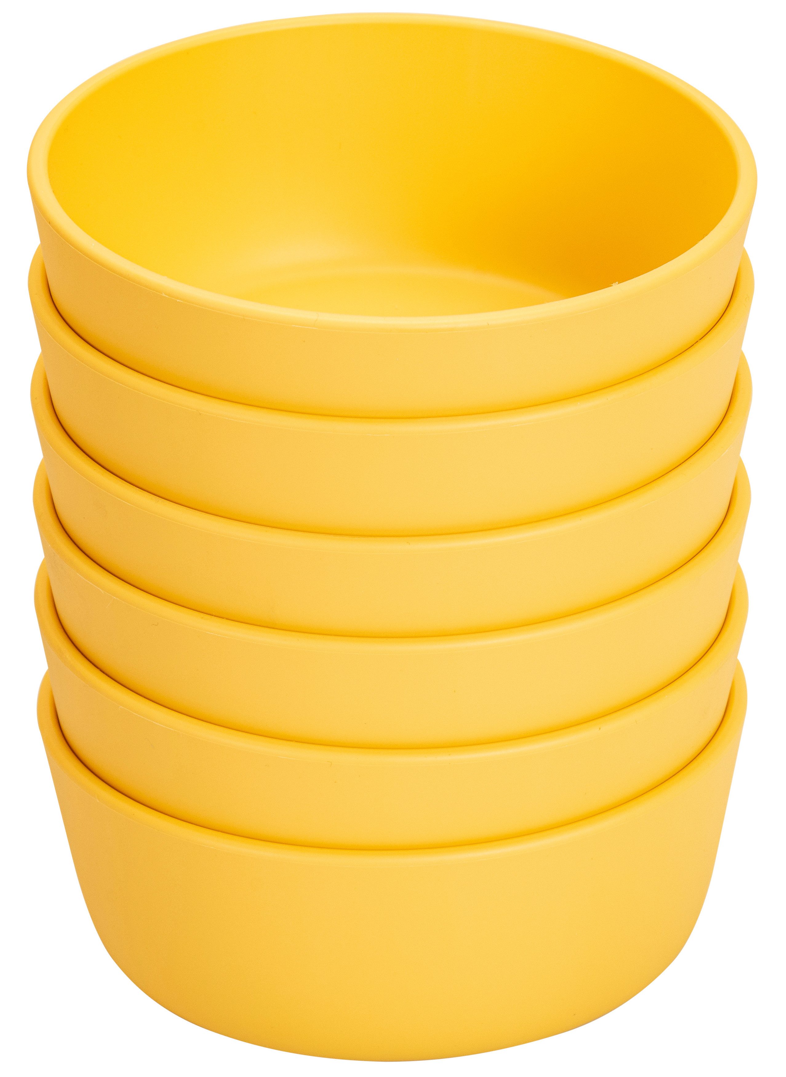 Betzold Geschirr-Set Schüssel-Set 6-tlg - bruchsicher & spülmaschinenfest, Biokunststoff