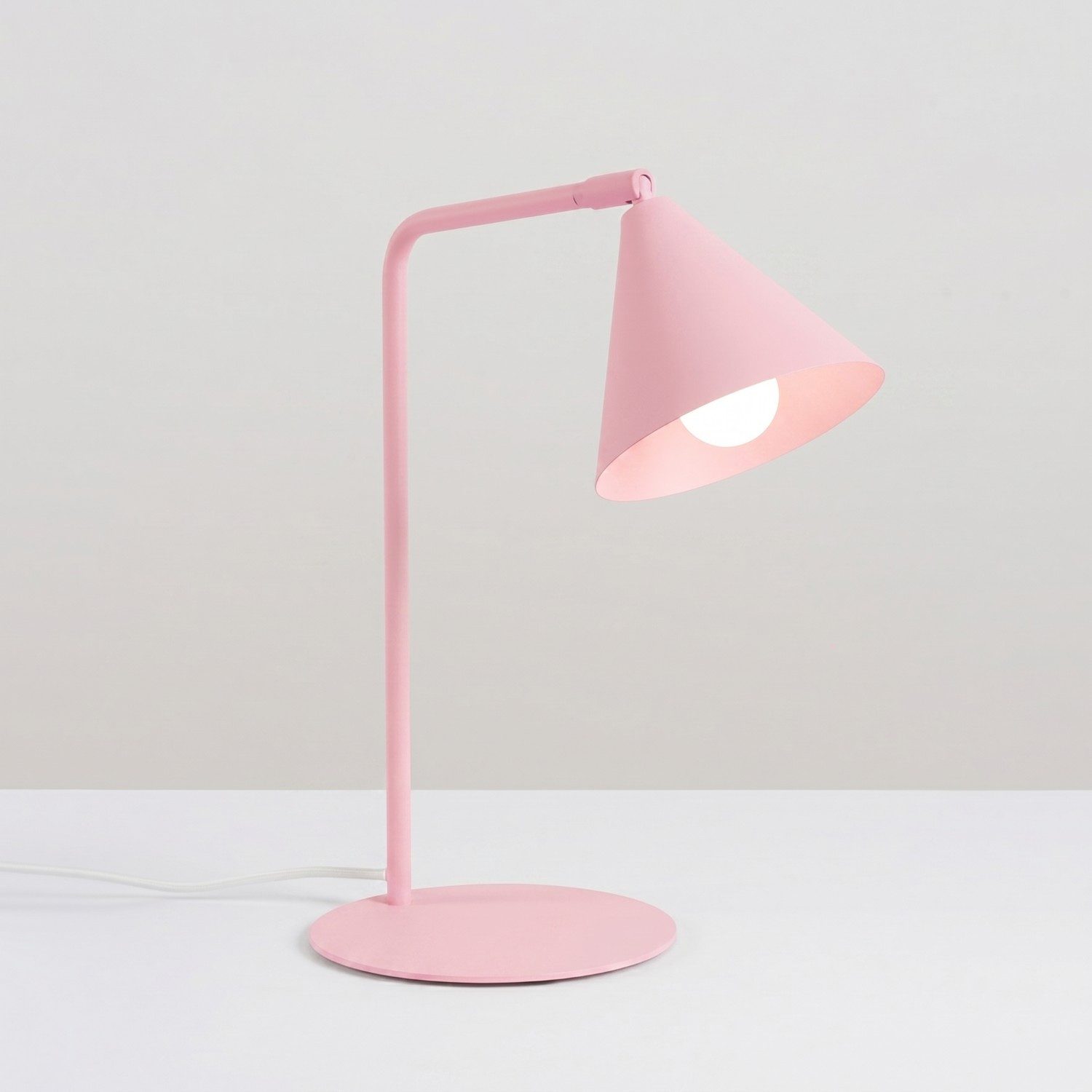 SOLLUX lighting Schreibtischlampe Schreibtischleuchte NOX rosa, Nicht enthalten
