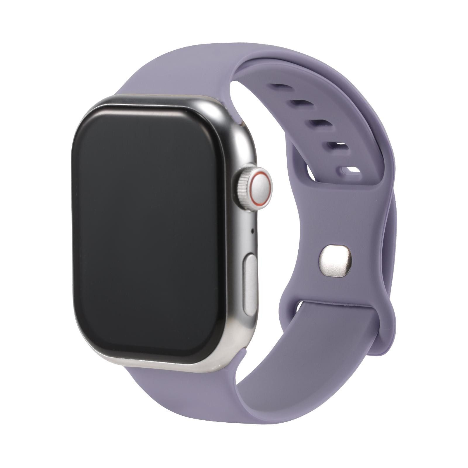 CoolGadget Smartwatch-Armband Fitnessarmband aus Silikon iWatch, für Apple Watch 1 - 6 7 8 9 10 11 SE 1 2 3 Ultra 1 2 3 42 44 45 49 mm