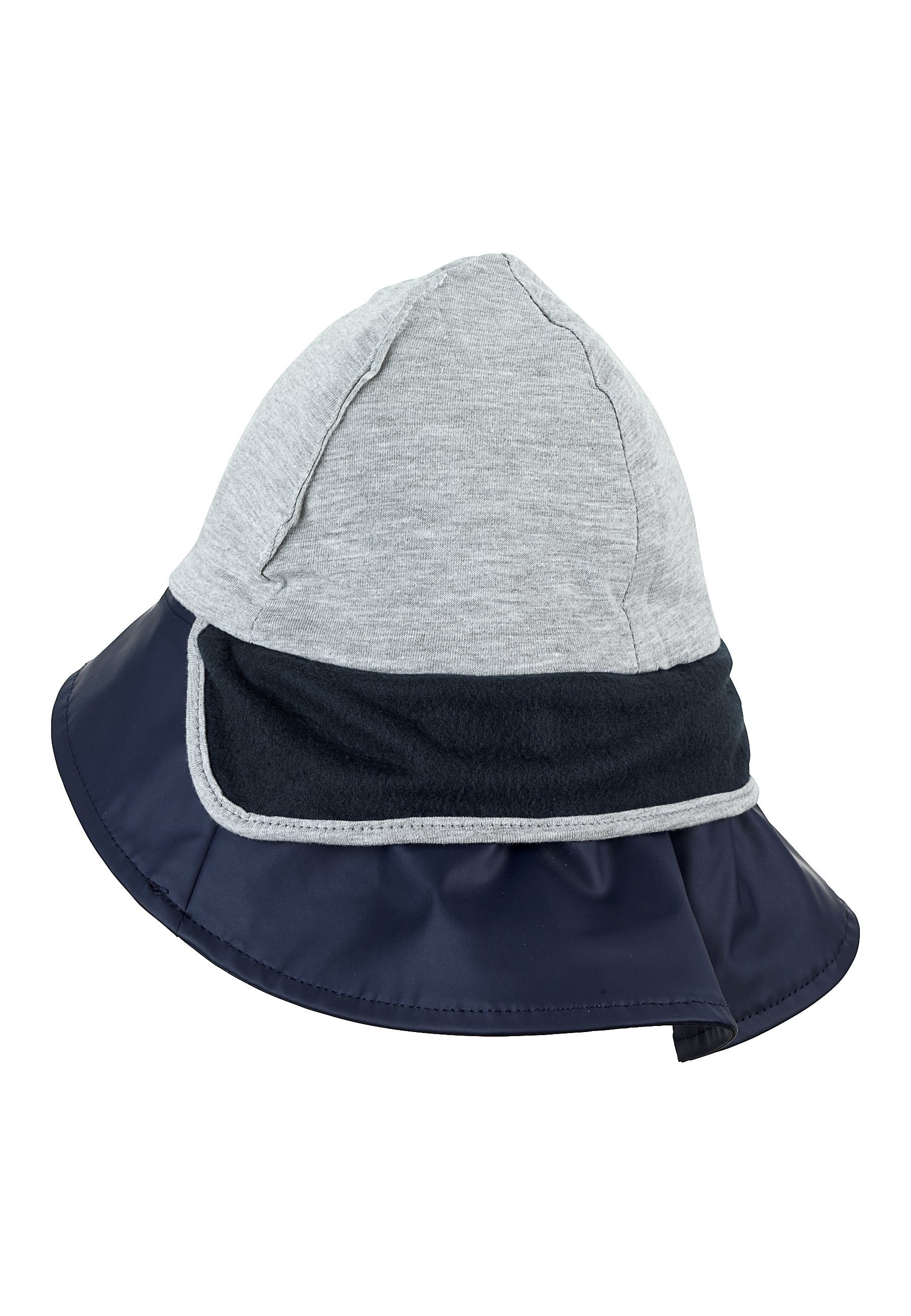 Sterntaler® Sonnenhut Regenhut uni (1-St., Regenmütze Kinder Unifarben Wind- und wasserdicht) Schirmmütze mit Nackenschutz und Bindeband – Bild 4 von 5