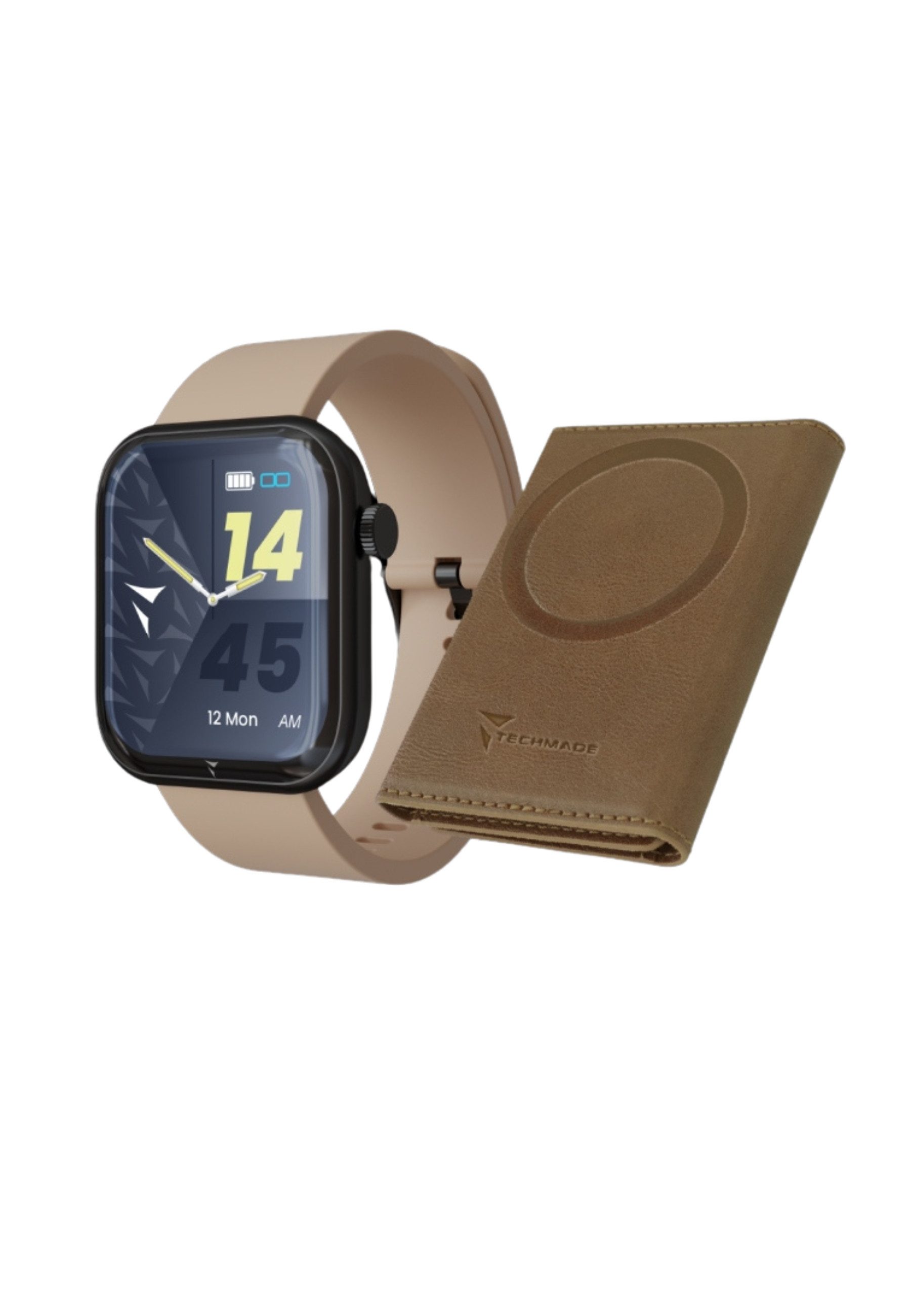 Techmade Smartwatch Glam mit Künstlicher Intelligenz - Bundle-Pack Smartwatch (TechS) Set