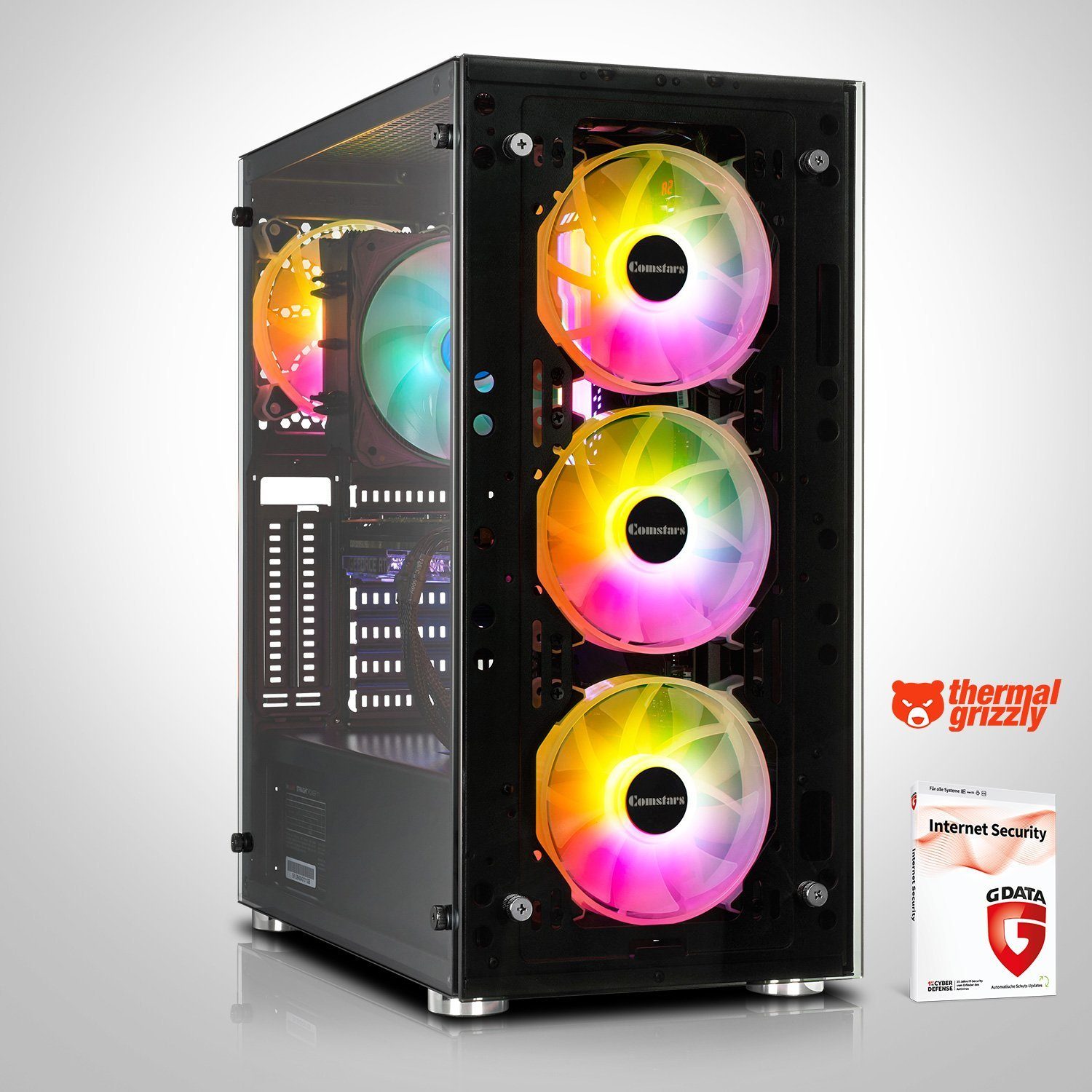 Memory PC Gaming-PC (AMD Ryzen 5 5600X, RTX 3060, 16 GB RAM, 1000 GB HDD, 500 GB SSD, Luftkühlung)