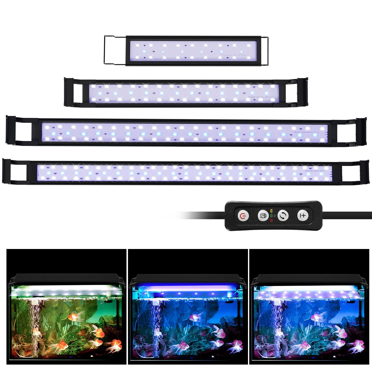 Randaco LED Aquariumleuchte 10W LED Aquarium Beleuchtung Aufsetzleuchte timer,für 35-50cm aquarium, 10W für 35-50cm aquarium