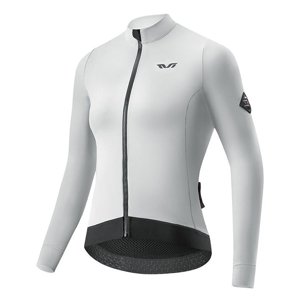 ROCKBROS Radtrikot Thermotrikot Fahrradshirt Langarmtrikot (Spar-Set, 1-tlg., 58 cm Rückenlänge warm) YKK-Reißverschluss, reflektierend, 3D-Schnitt, Thermo