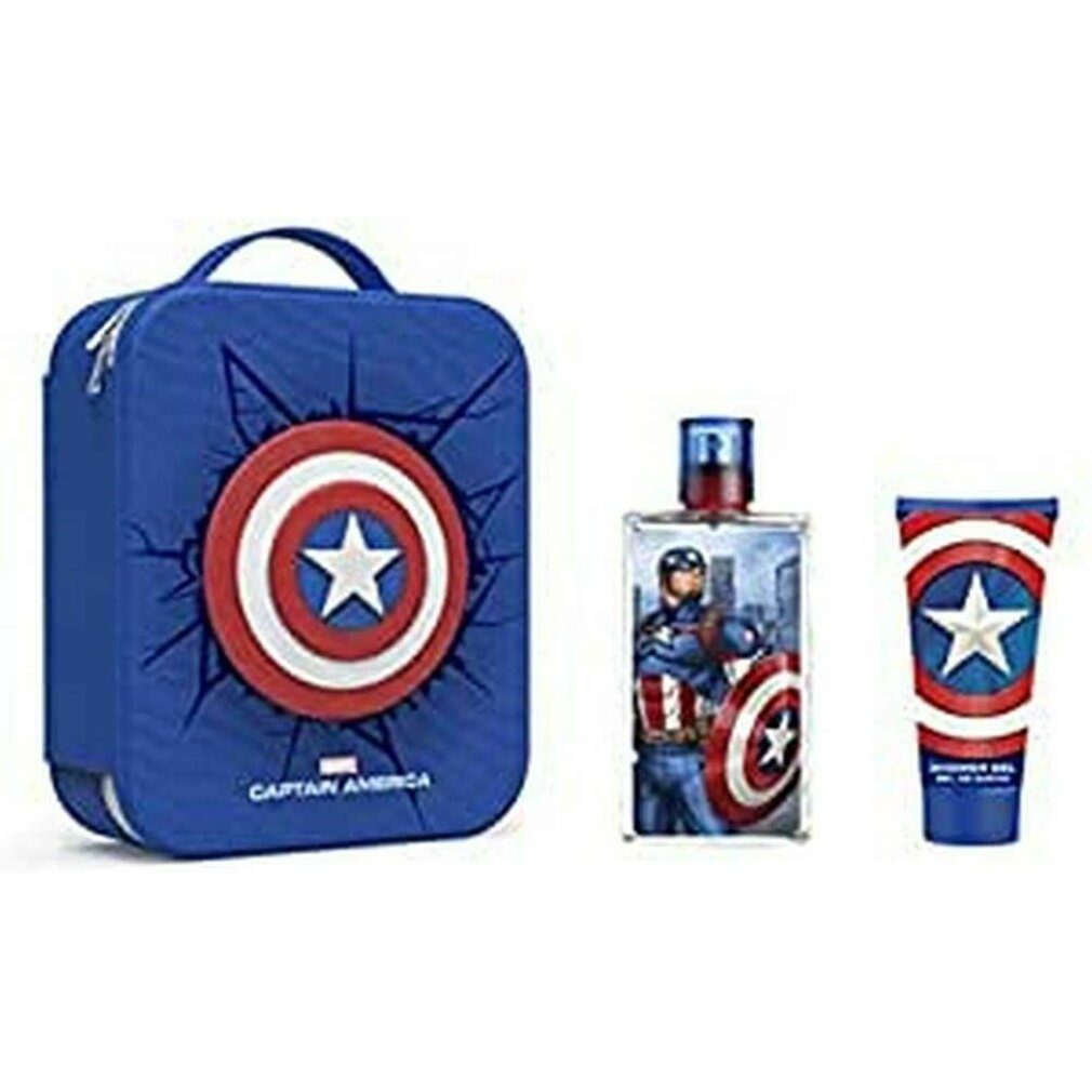2020 Set Marvel Captain Eau Stück 3 Eau de America 100ml Spray De Parfum MARVEL Toilette