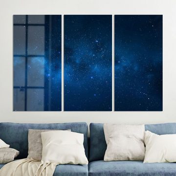 DEQORI Glasbild 'Nächtlicher Sternenhimmel', 'Nächtlicher Sternenhimmel', Glas Wandbild Bild schwebend modern