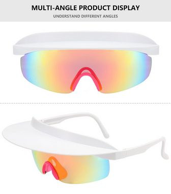 Silberstern Fahrradbrille Personalisierte Fahrradbrille mit Krempe, (1-St., UV400), Modische bunte Hüte und Sonnenbrillen für Damen und Herren
