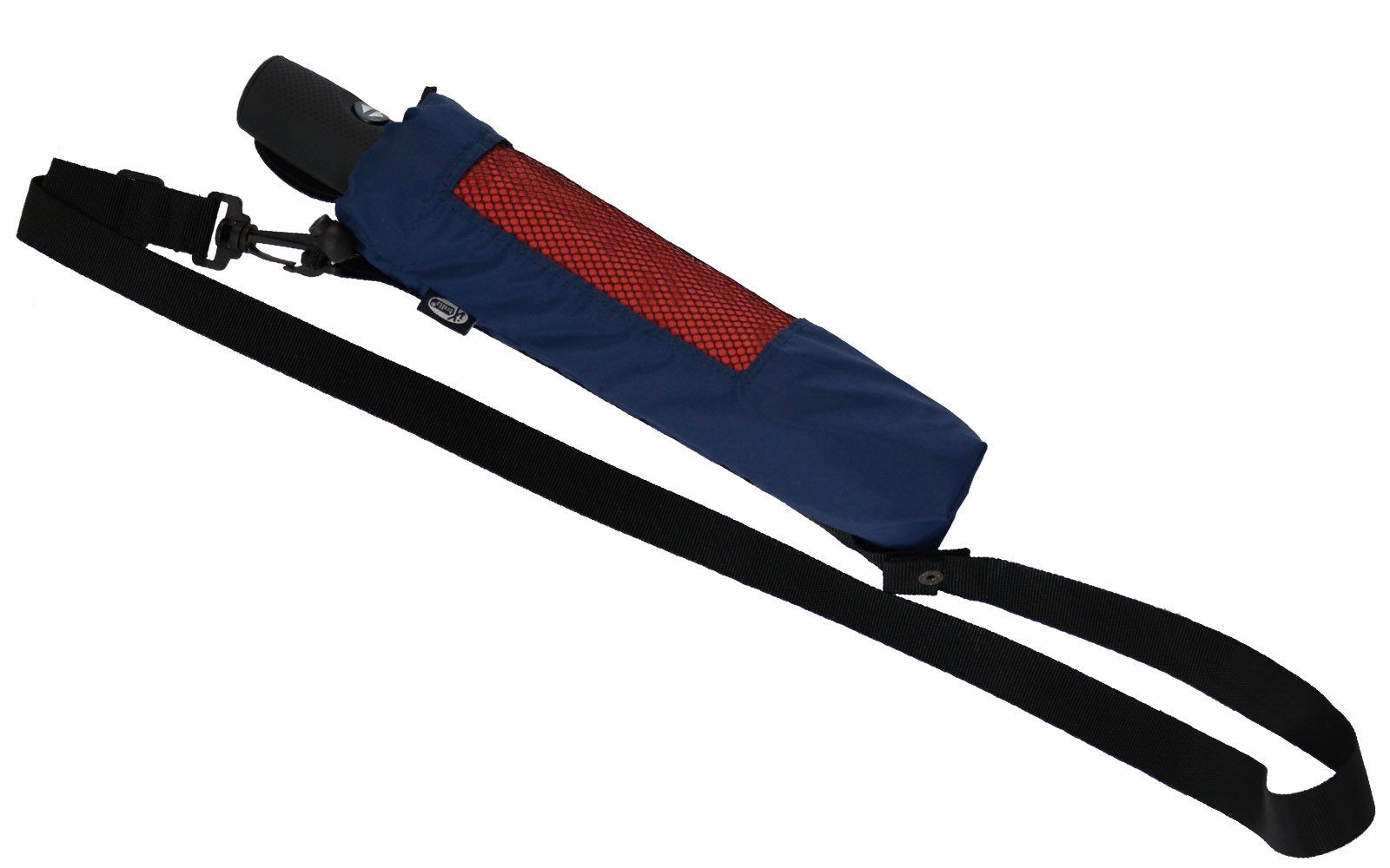 Taschenregenschirm Hülle innovativ Taschenschirme, zum Trekking blau für iX-brella navy Umhängen