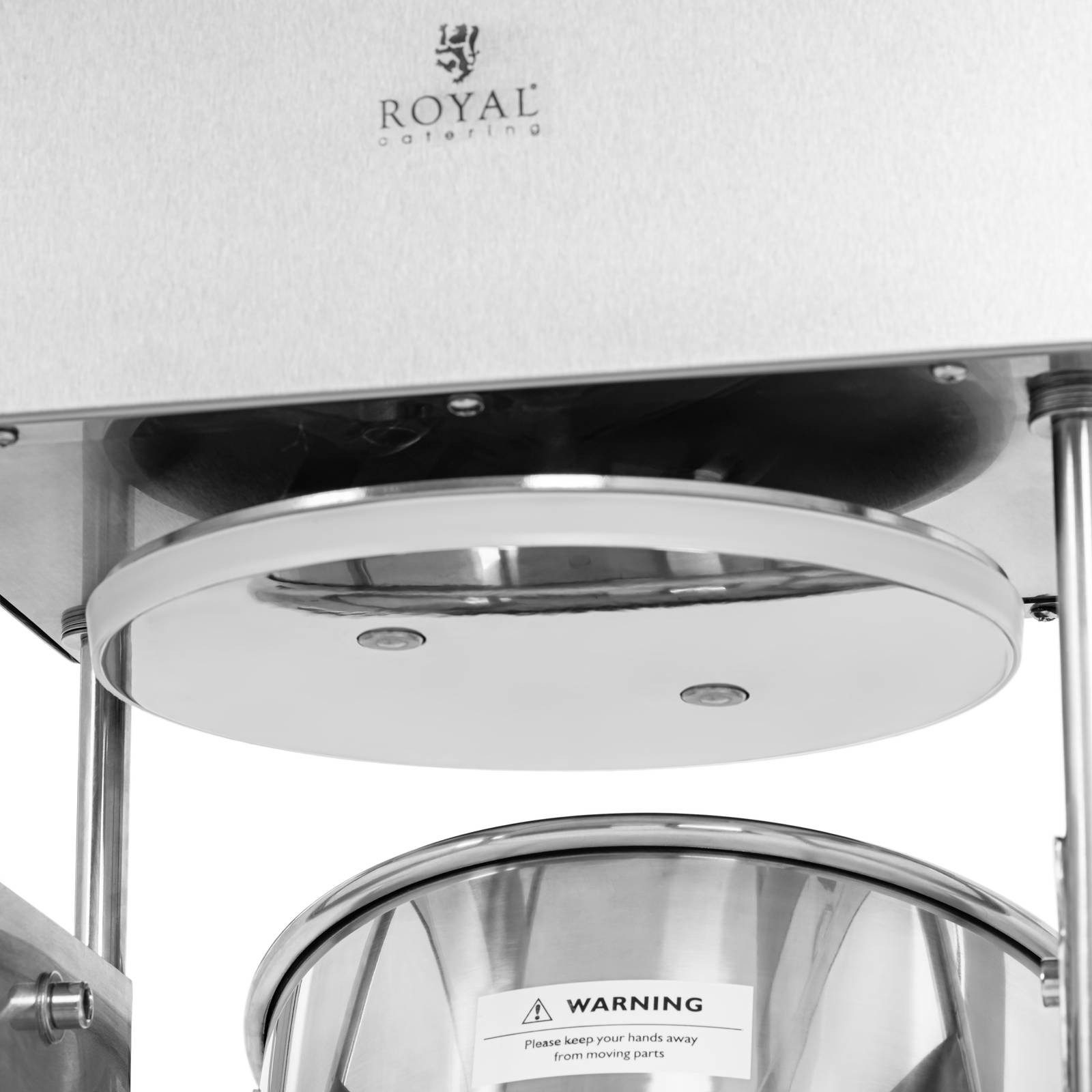 Royal Catering Wurstfüllaufsatz 25L Wurstfüller 350W Fußpedal Wurstfüllmaschine elektrisch 4 Füllrohre