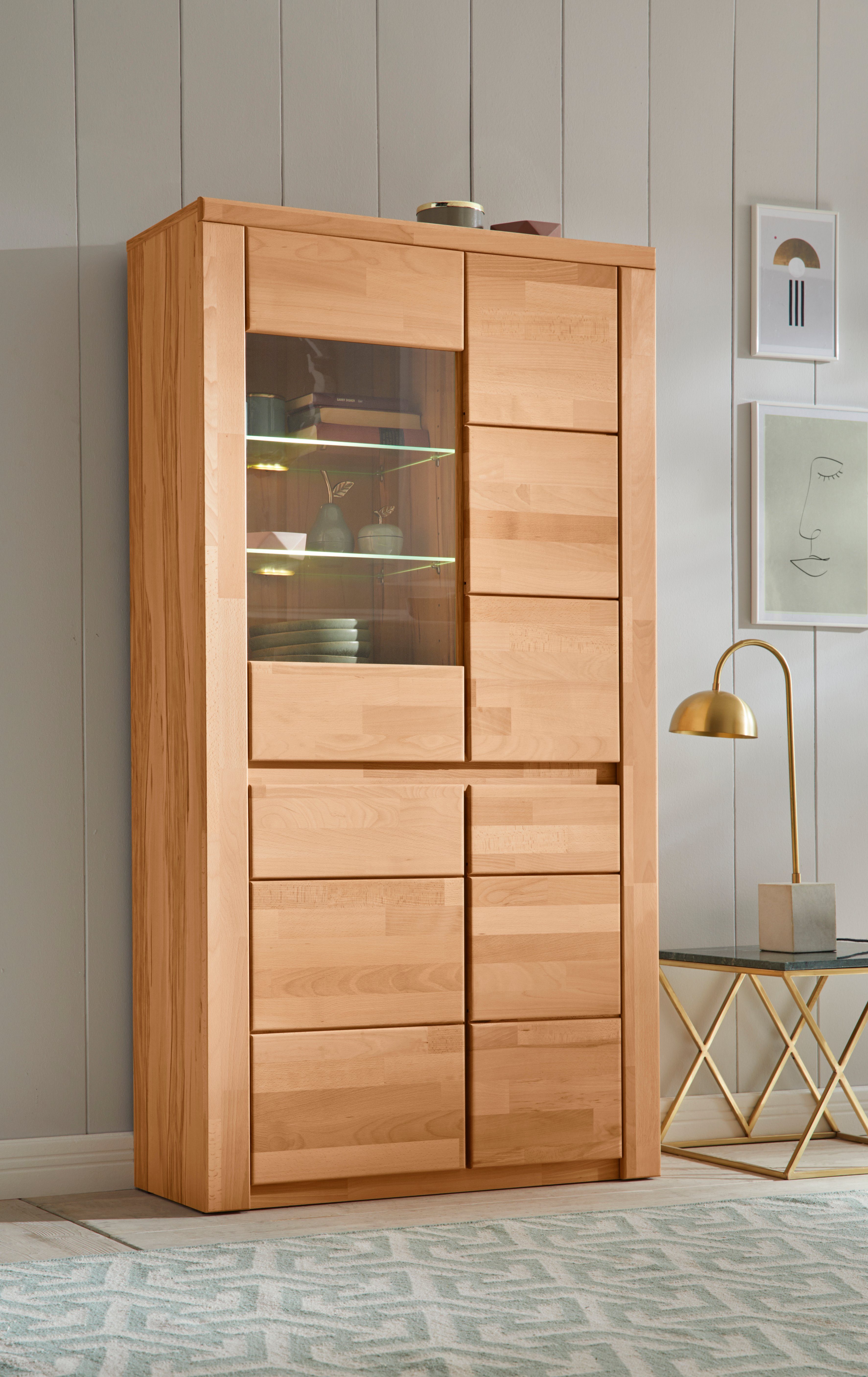 Home affaire Vitrine Burani grifflose Optik günstig online kaufen