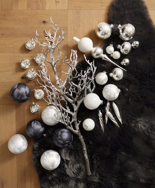 Thüringer Glasdesign Weihnachtsbaumkugel Eisprinzessin, Weihnachtsdeko, Christbaumschmuck (30 St), hochwertige Christbaumkugeln aus Glas, mundgeblasen und handdekoriert