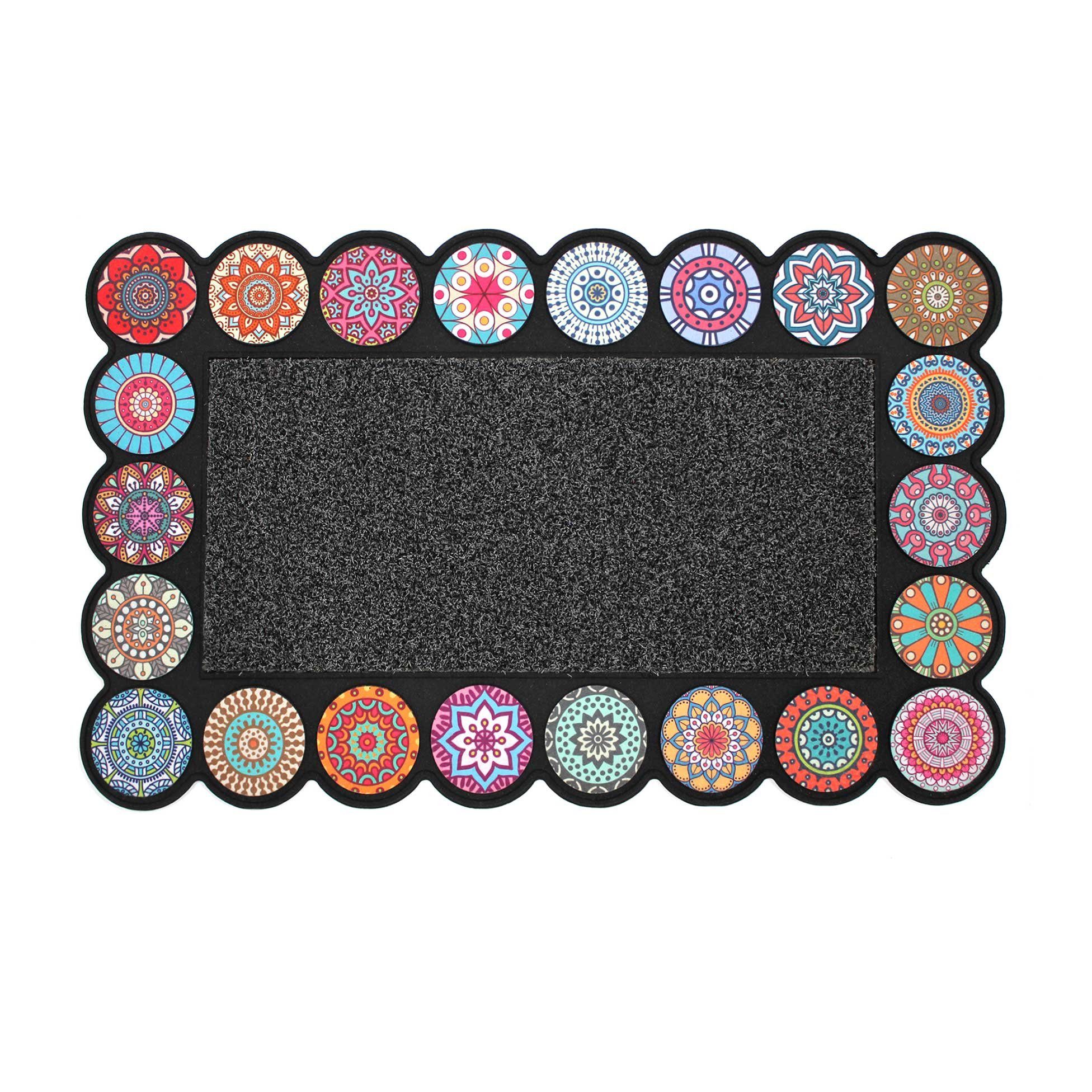 Douceur d'intérieur Fußmatte Fußmatte, spanische Mosaik, 45 x 75 cm, Höhe: 5 mm