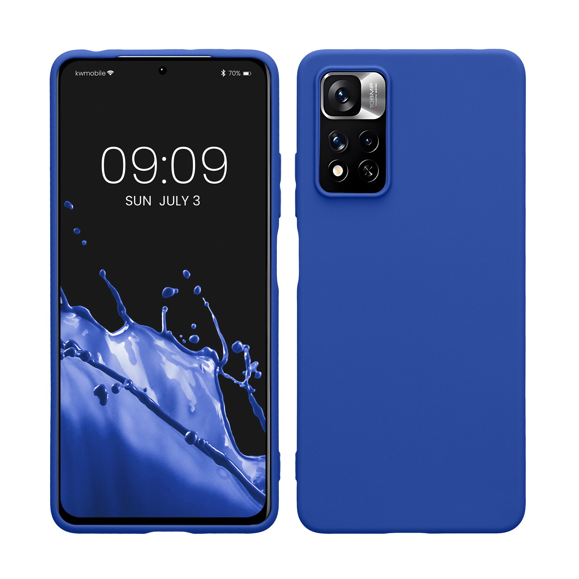 kwmobile Smartphone-Hülle Hülle für Xiaomi Redmi Note 11 Pro / (5G), Hülle Silikon - Soft Handyhülle - Handy Case Cover