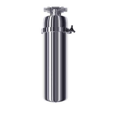 Aquintos Wasseraufbereitung Untertisch-Trinkwassersystem Viking 300 Edelstahl-Filtergehäuse, 3/4"Außengewinde