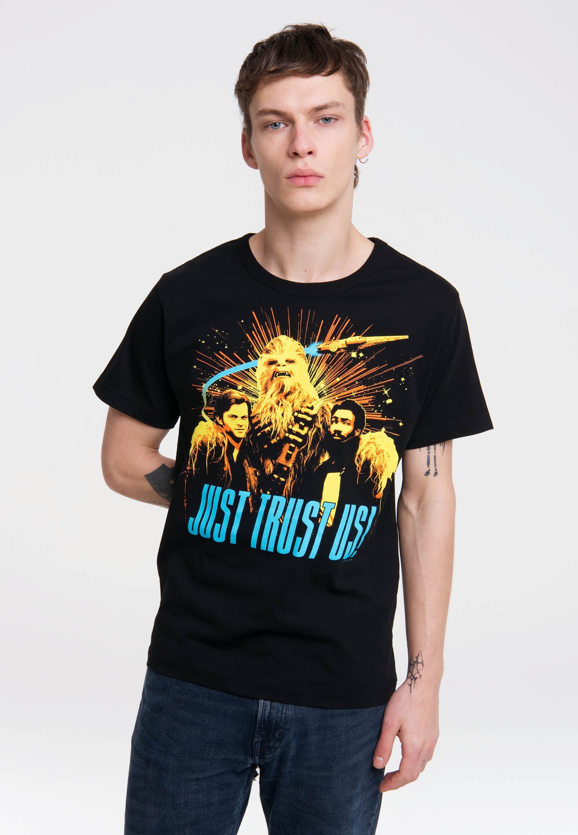 LOGOSHIRT T-Shirt Star Wars - Just Trust Us! mit tollem Star Wars-Print
