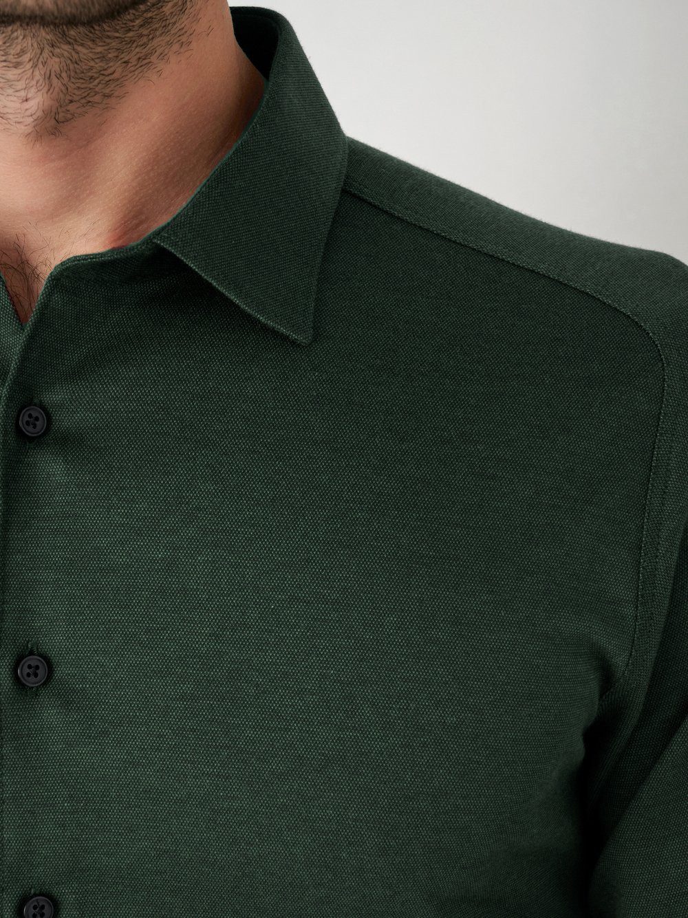 DESOTO Langarmhemd Jerseyhemd Casual Kent