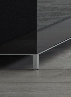 OTTO home Sideboard Onyx, Kommode mit 3 Schubladen und 2 Türen, UV Lackierung Hochglanz (FSC®-zertifizierter Holzwerkstoff; Made in Europe), Kombikommode mit Soft-Close-Funktion, Maße (B/T/H) 152/45/88cm