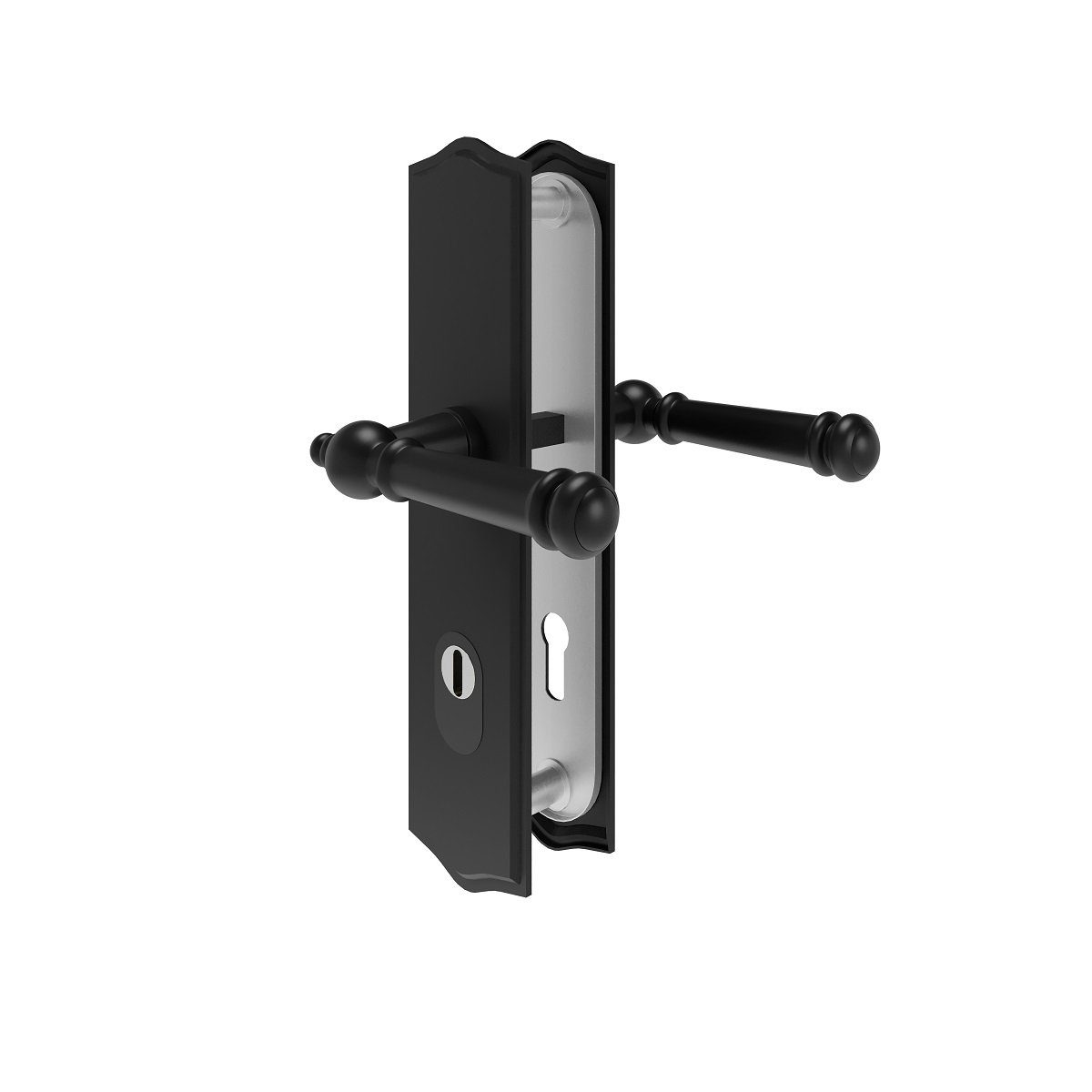 MS Beschläge Türbeschlag Messing Sicherheits-Schutzbeschlag Zylinderschutz