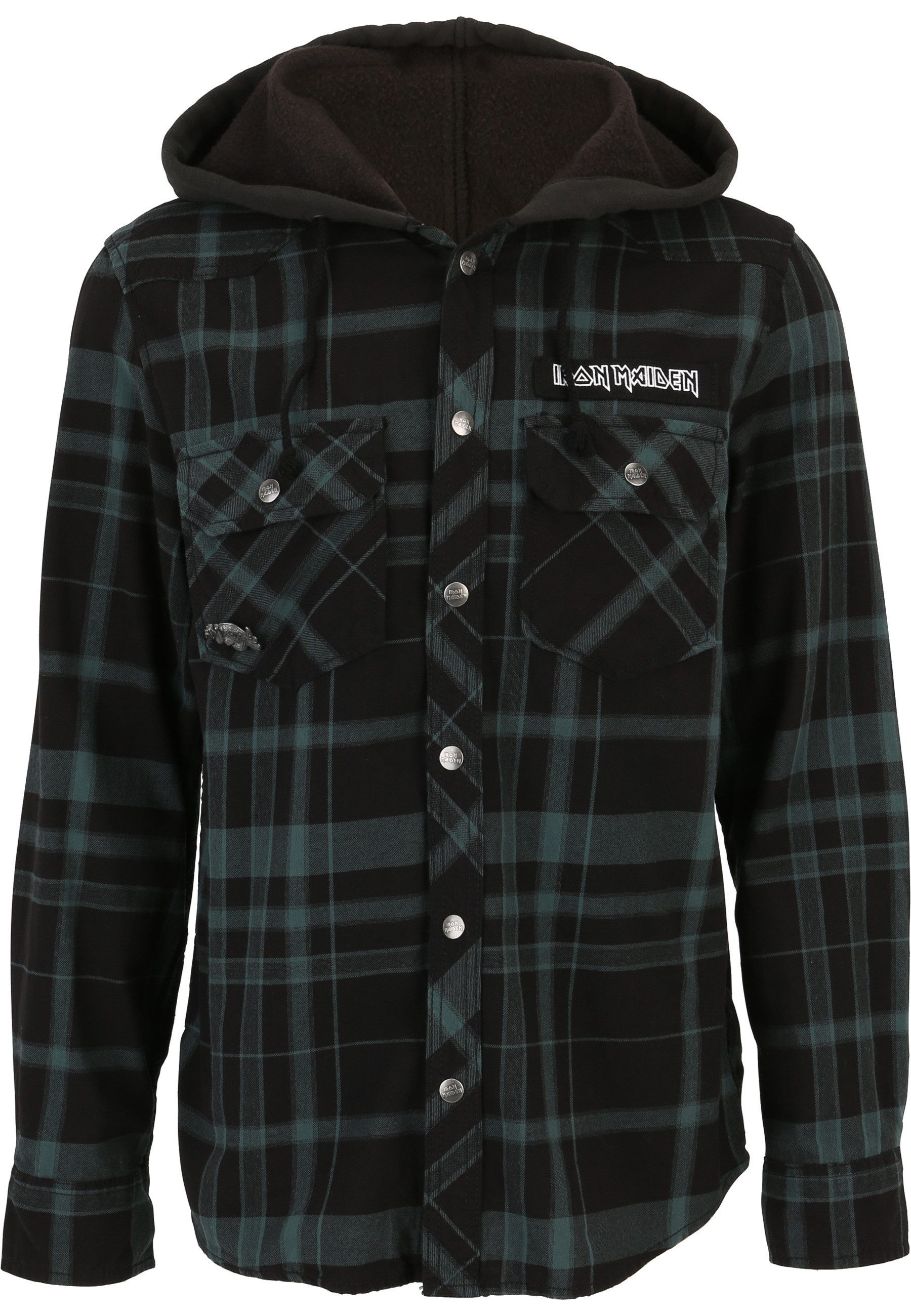 Langmantel Brandit Iron Maiden Checkshirt Sweathood