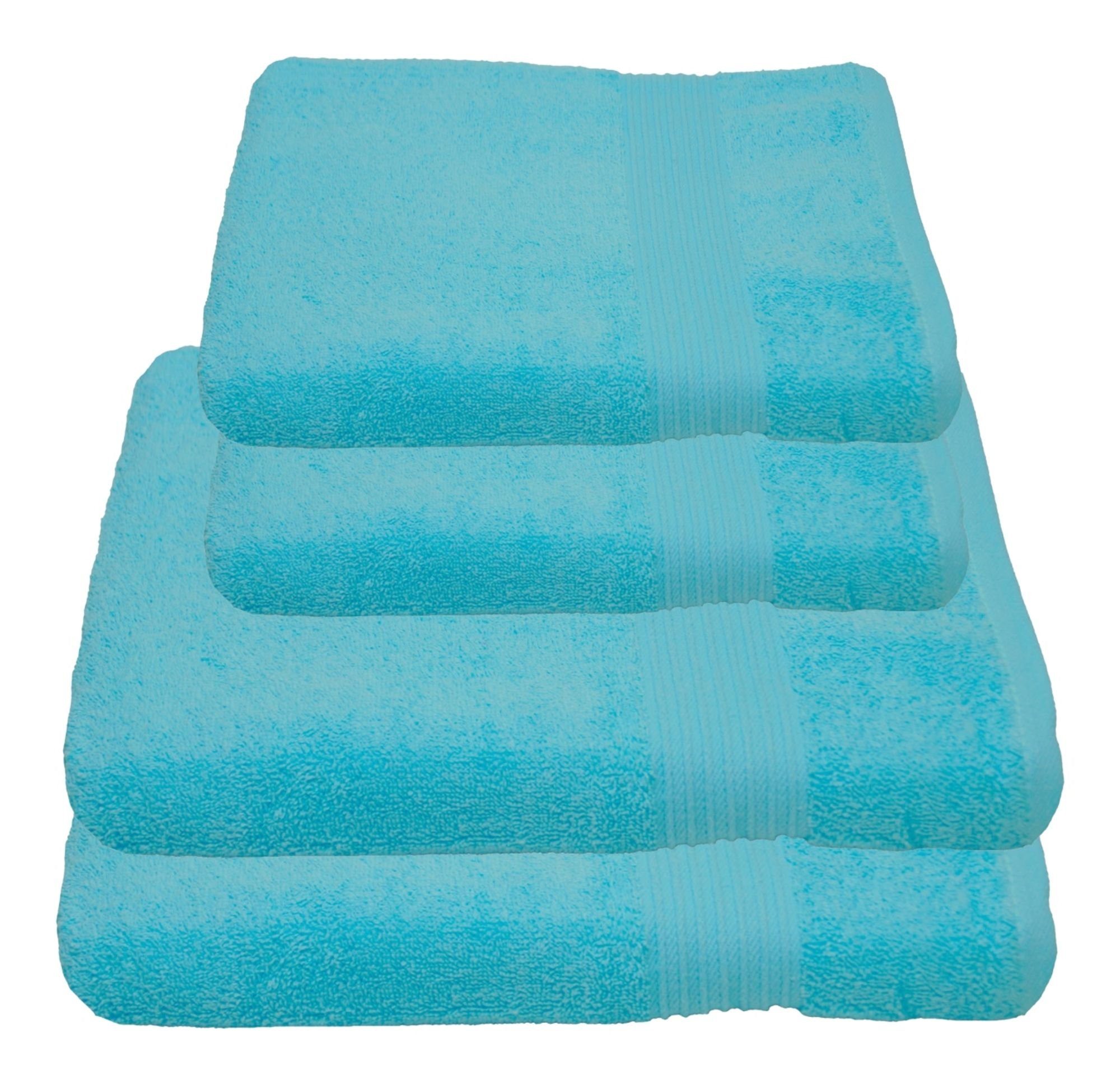 Julie Julsen Handtücher 4-Handtücher-Babyblau, Baumwolle (4-St) günstig online kaufen