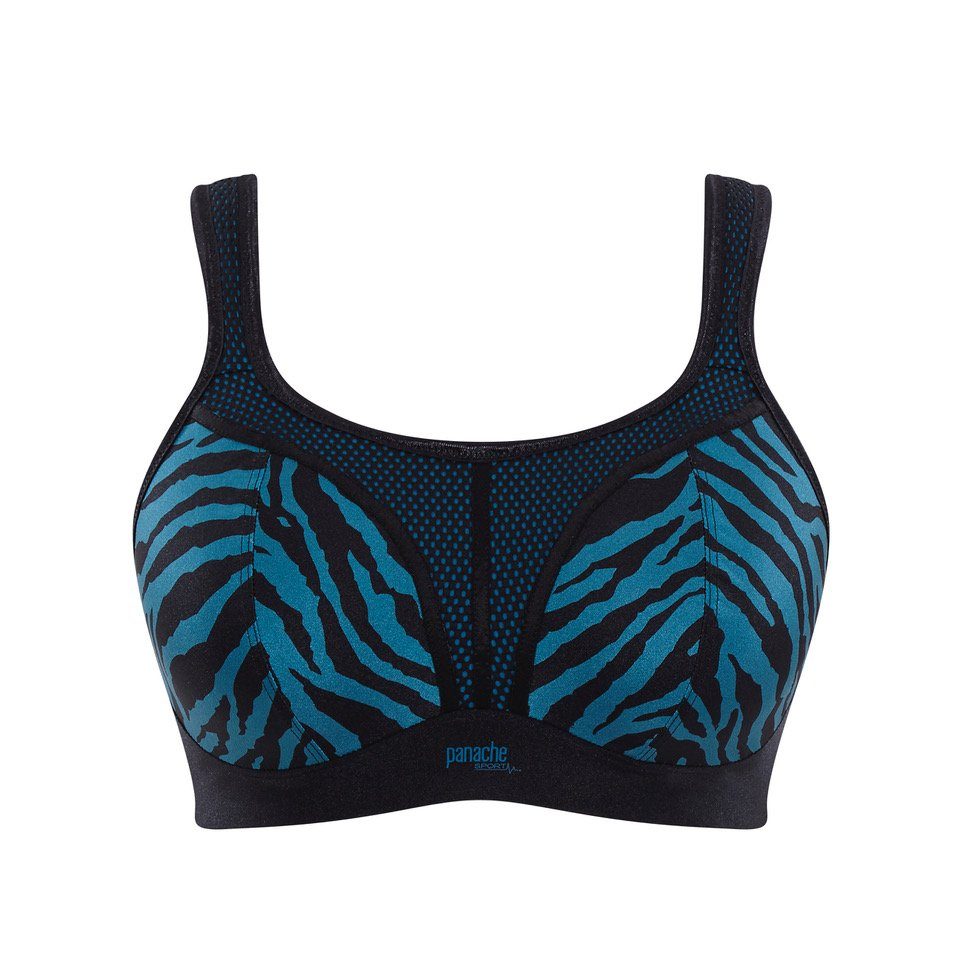 Panache Sport Sport-BH Support Level 3 (1-tlg) Komfort BH ohne Bügel N-Wired Sports Bra Zebramuster