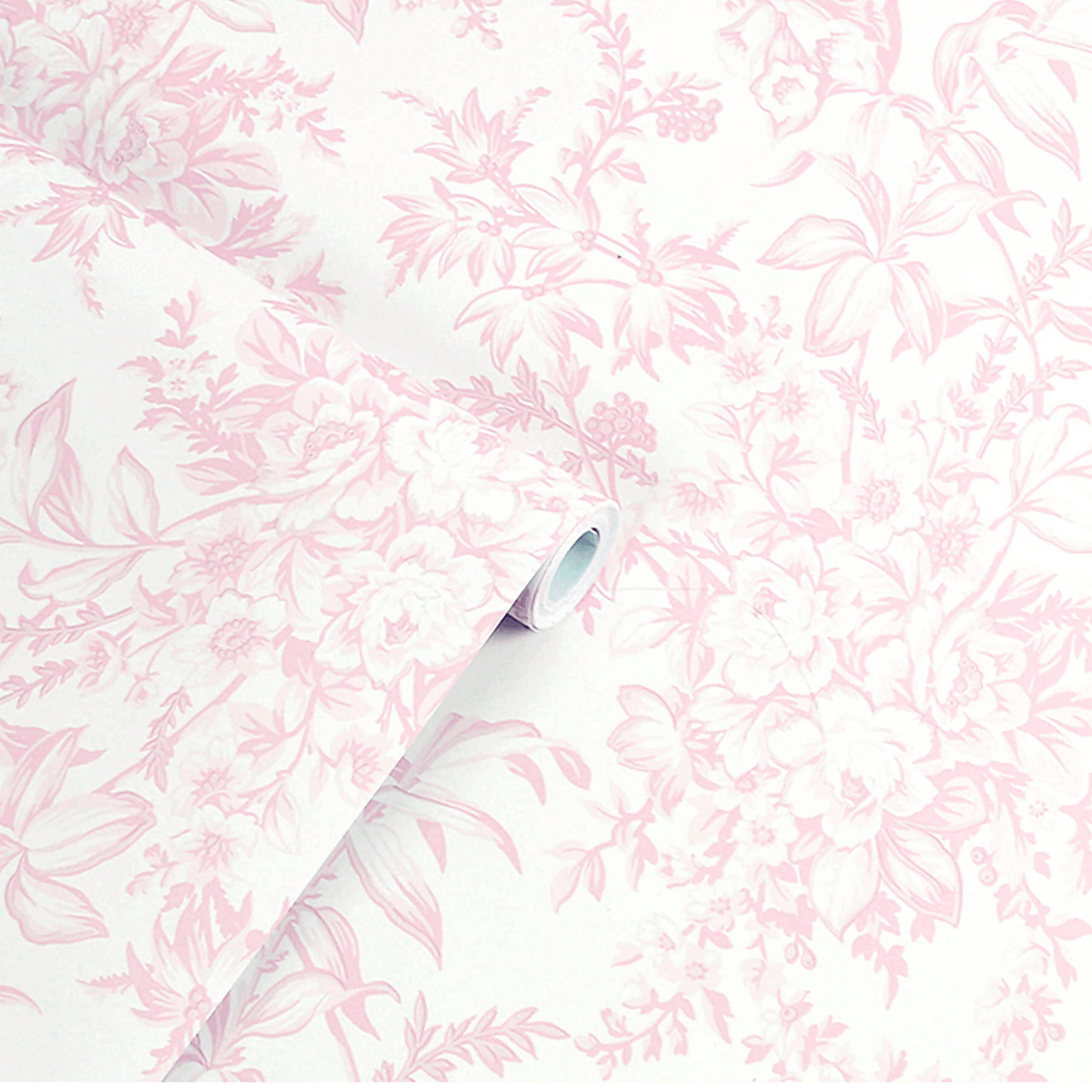 LAURA ASHLEY Vliestapete Laura Ashley Picardie Petal Vliestapete, glatt, geblümt, (1 St), Laura Ashley Picardie Petal Vliestapete