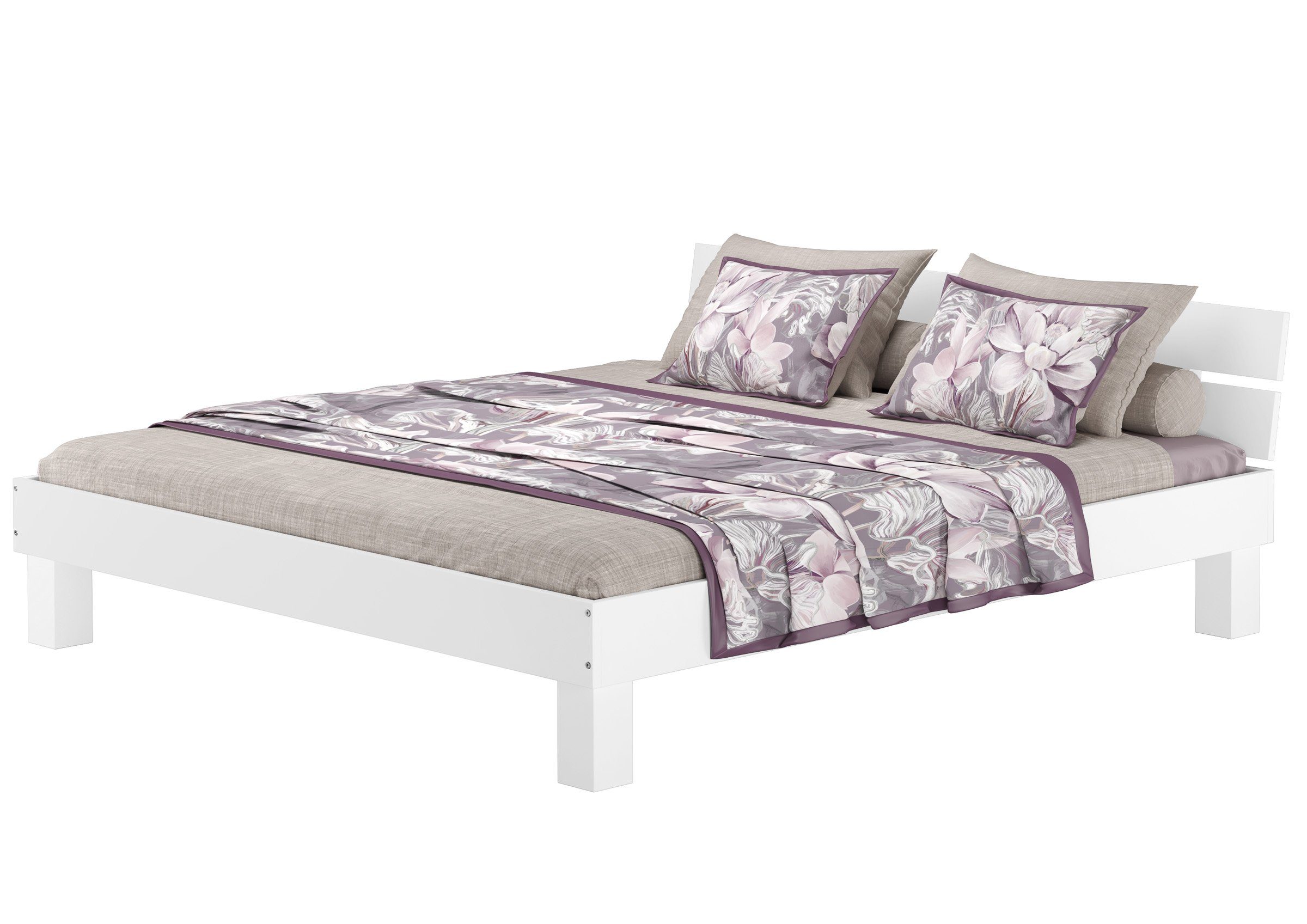 ERST-HOLZ Bett Massivholzbett Echtholzbett Buche Massiv günstig online kaufen