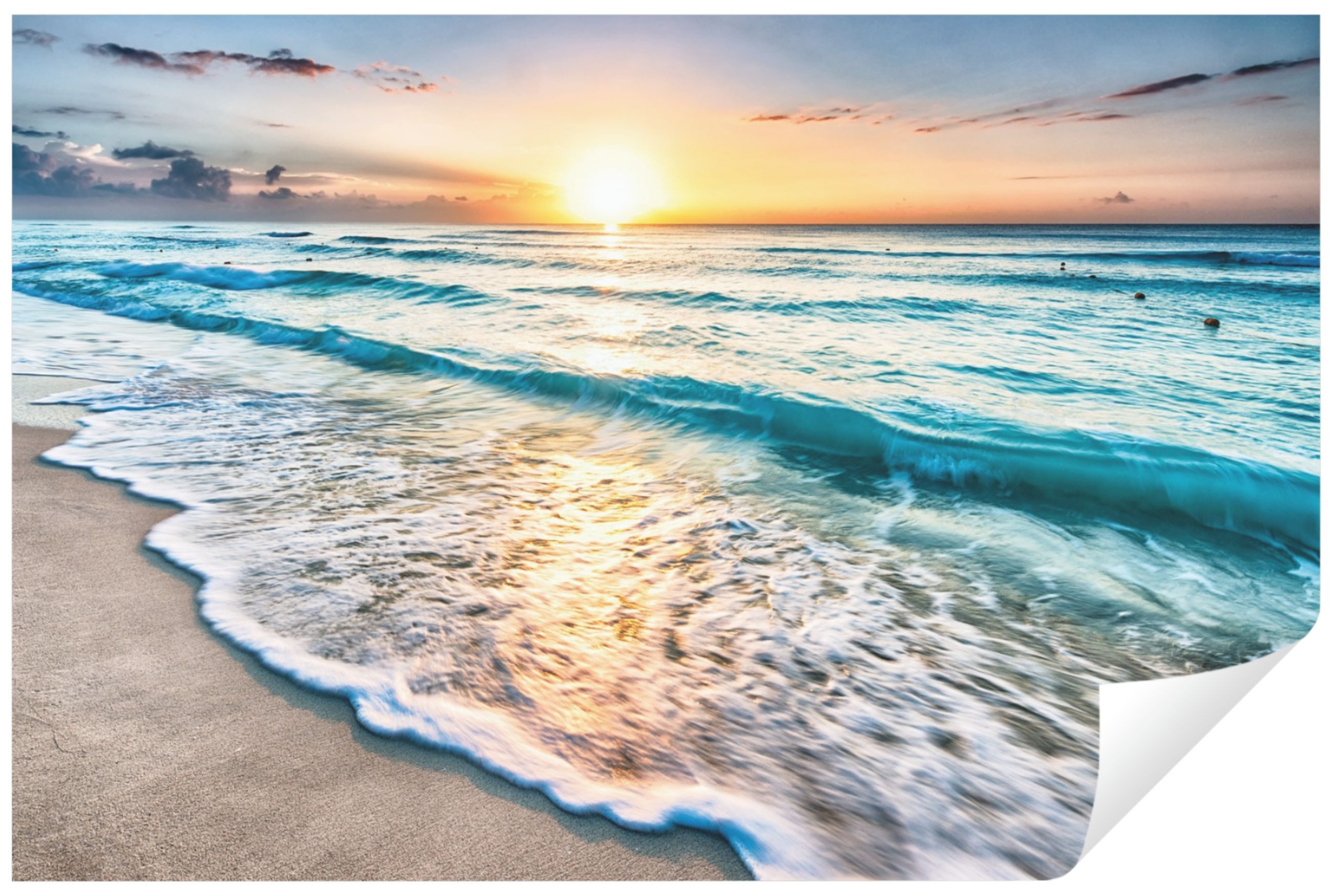 Wallarena Fototapete Strand Meer Sonne Landschaft günstig online kaufen