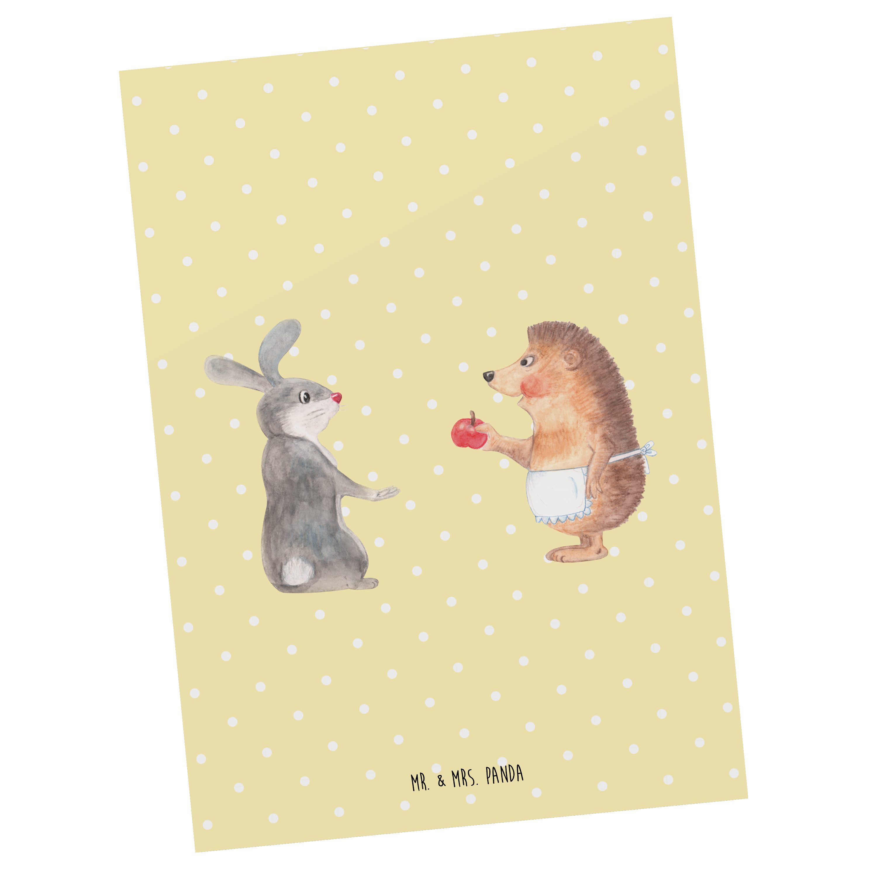 Postkarte ohne Liebe Gelb Pastell Liebeskummer ist - Mrs. Mr. & - Schmerz Panda Ge Geschenk, nie