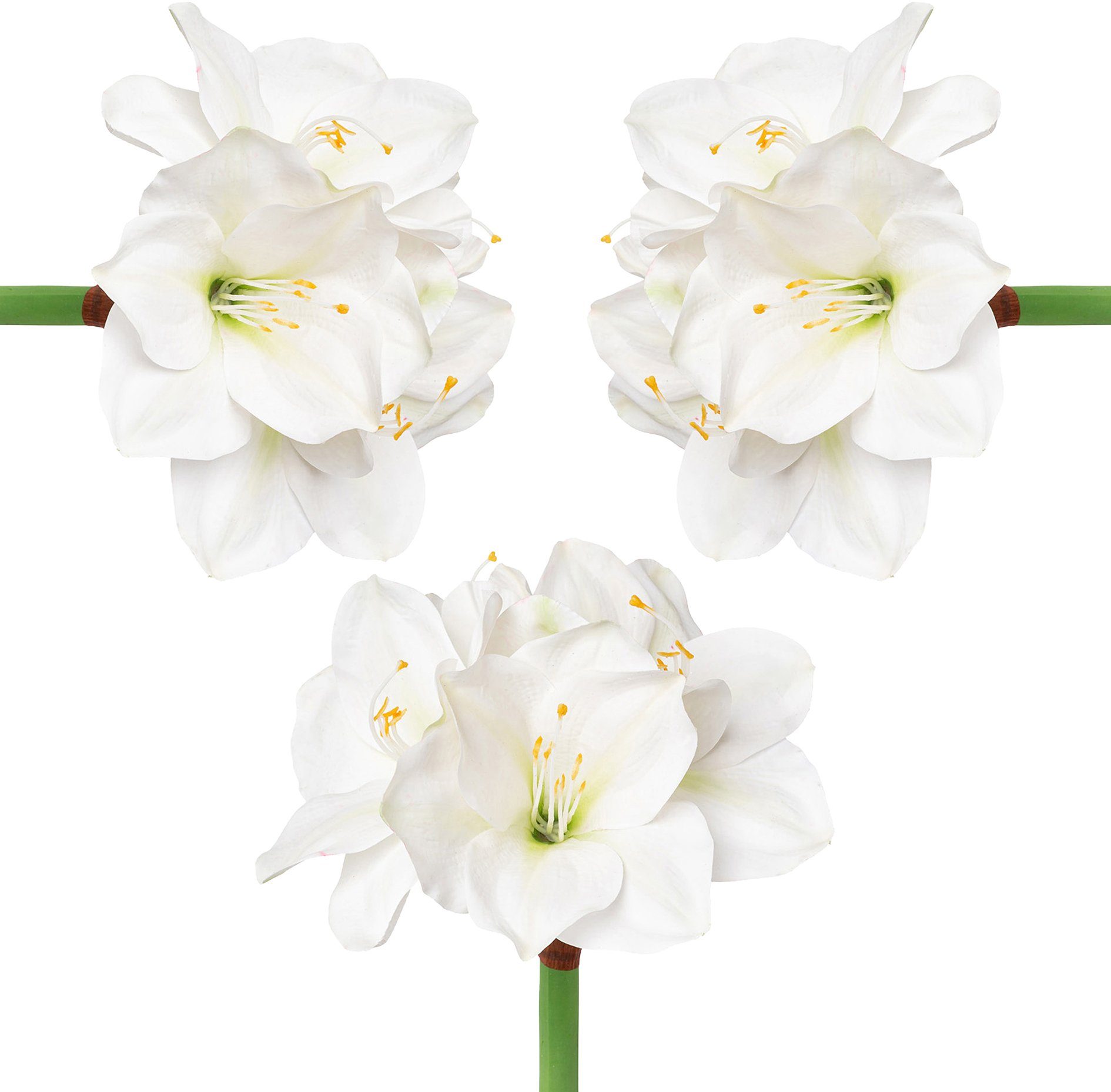 Winterliche Kunstpflanze Weihnachtsdeko Amaryllis, Creativ deco, günstig online kaufen
