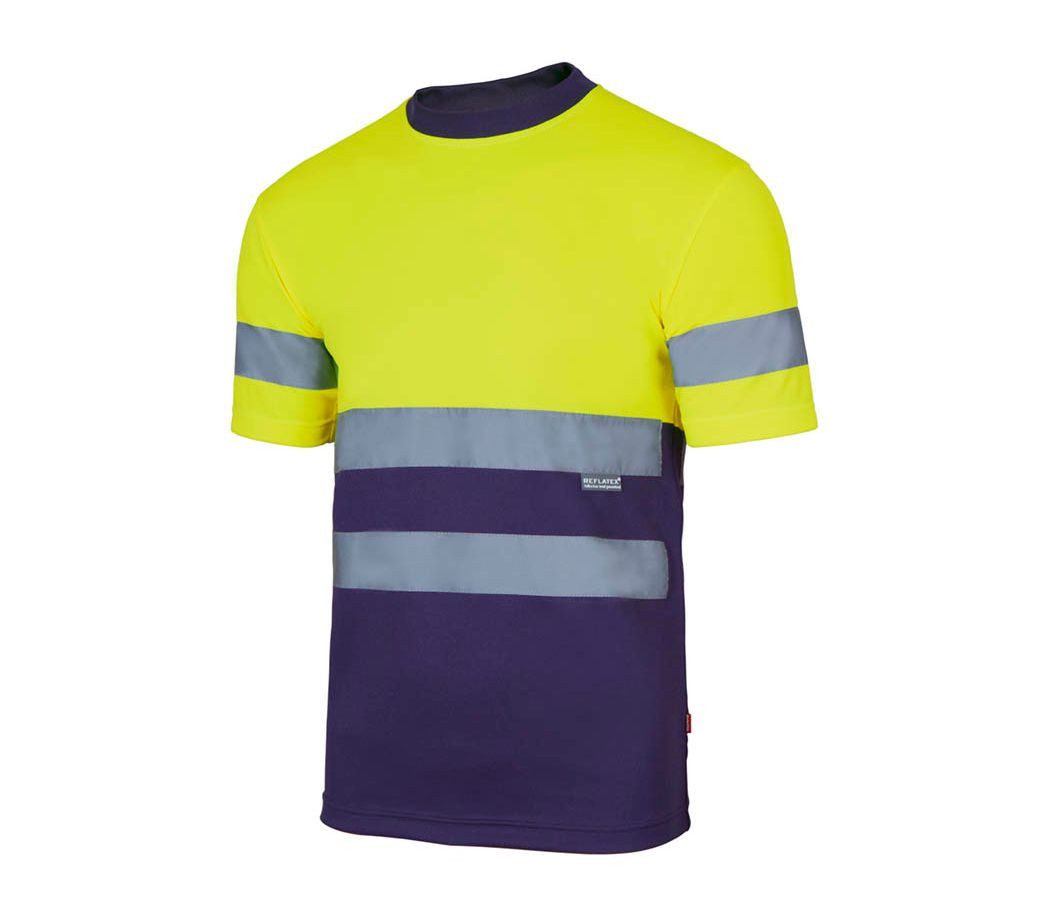 Velilla Warnschutz-Shirt T-Shirt – Reflektierend & leicht mit Kontrastdesign