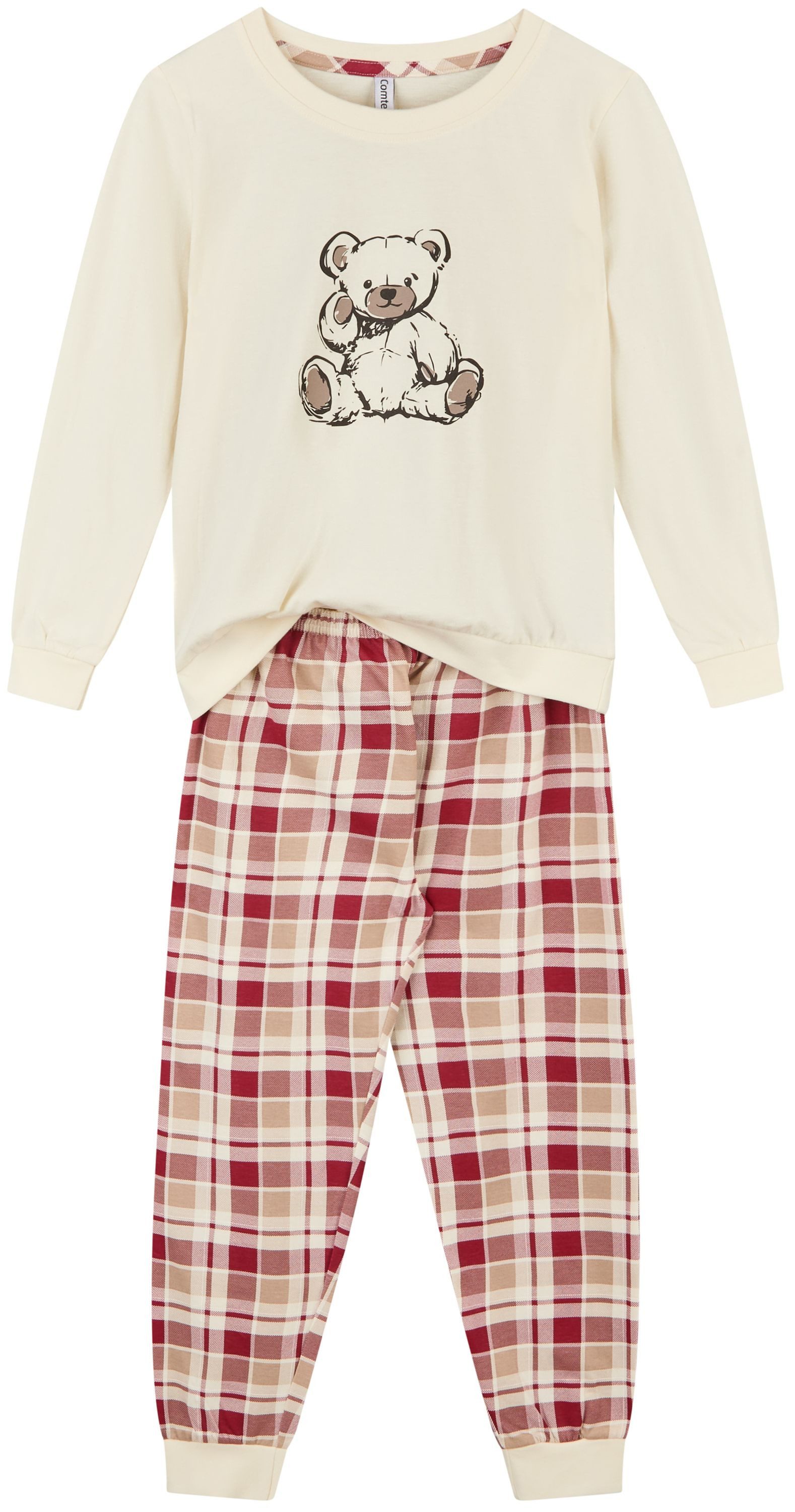 comtessa Schlafanzug Iceberg Buddies (Set, 2-teilig) Mädchen Pyjama lang Langarm Baumwolle Winter