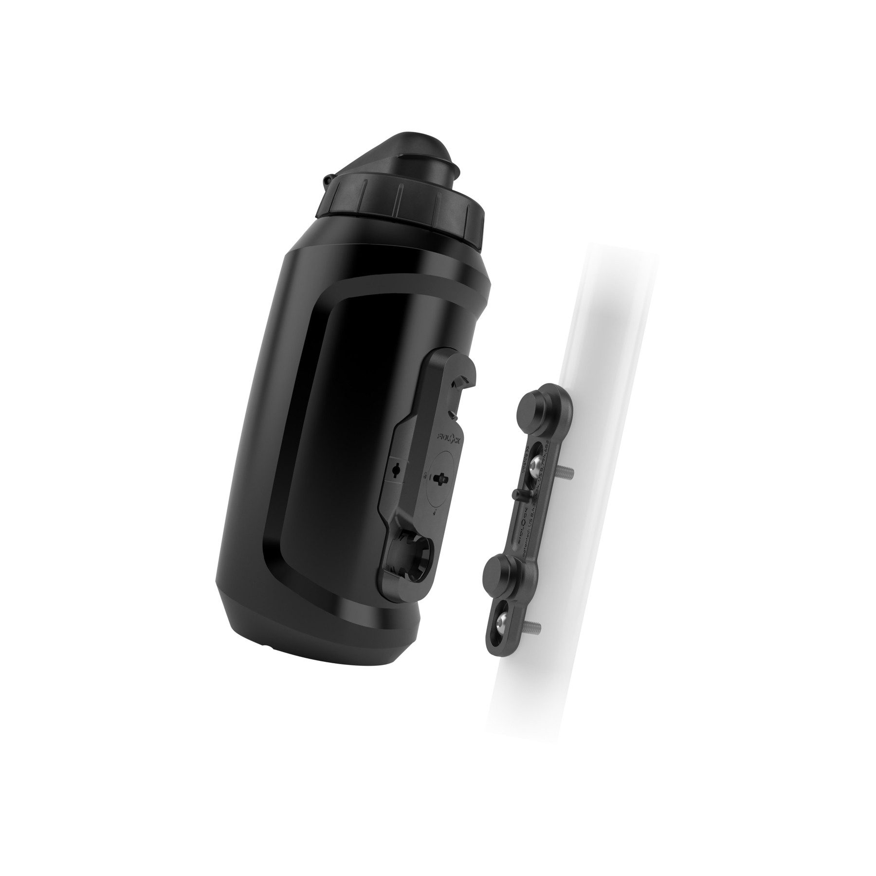 Fidlock Trinkflasche FIDLOCK Trinkflasche Twist bottle 750 compact + bike base black/black