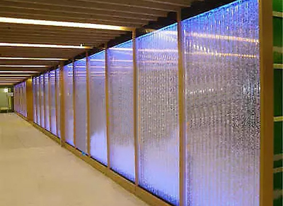 Xlmoebel Фонтан комнаты Wandregal Schrank mit LED-Beleuchtung und Wasserwand-Elementen in den, (Water Wall), Hergestellt in Europa