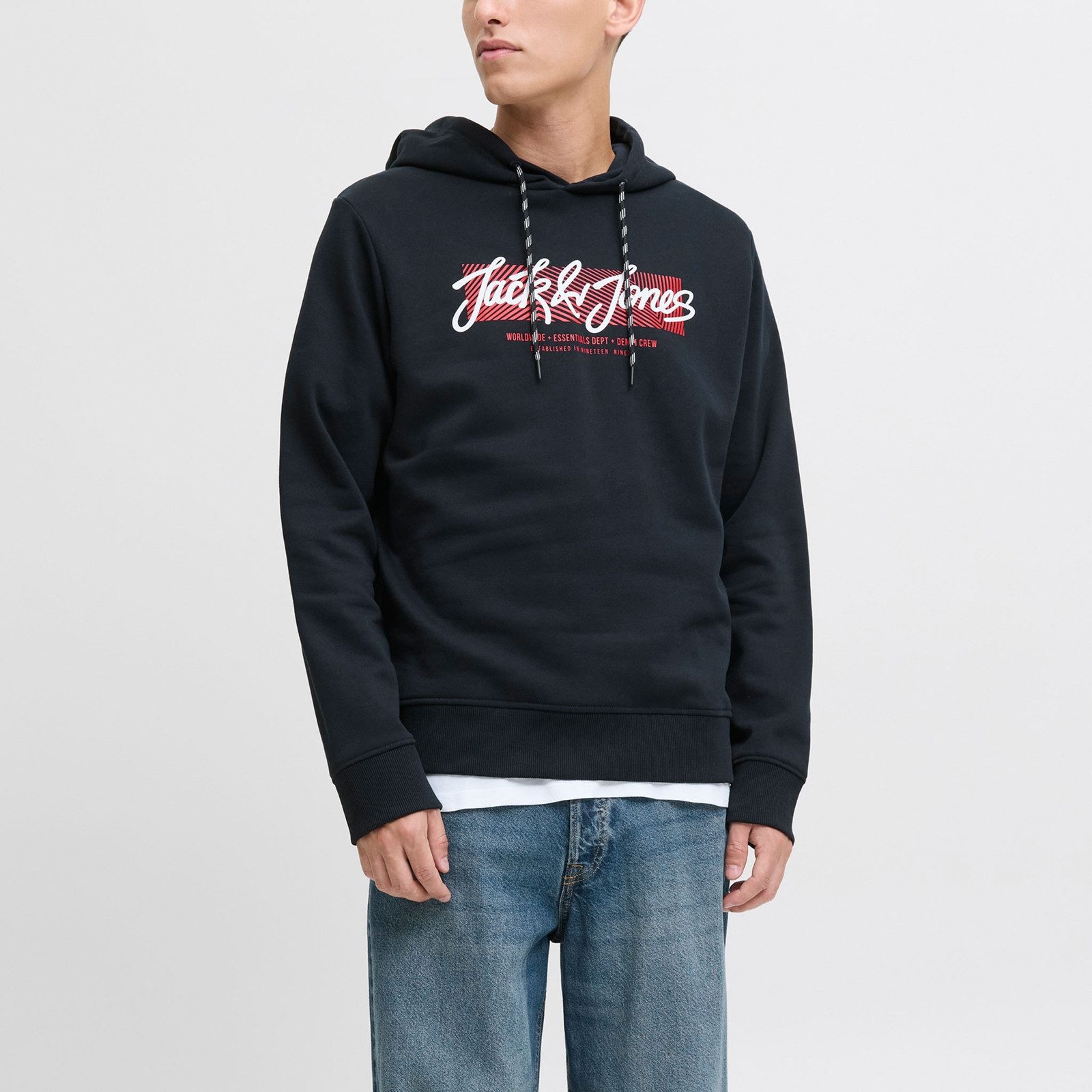 Jack & Jones Hoodie JJURBAN Sweat Hood mit großem Print auf der Vorderseite günstig online kaufen