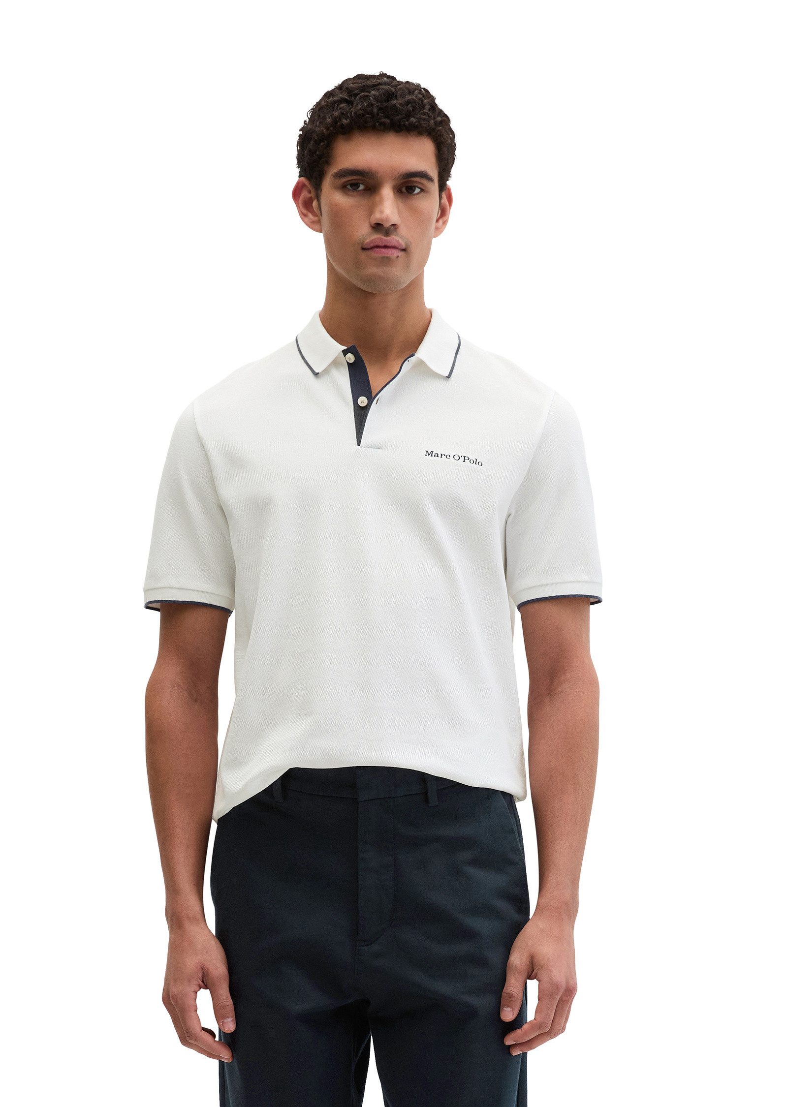 Marc O'Polo Poloshirt aus reiner Bio-Baumwolle