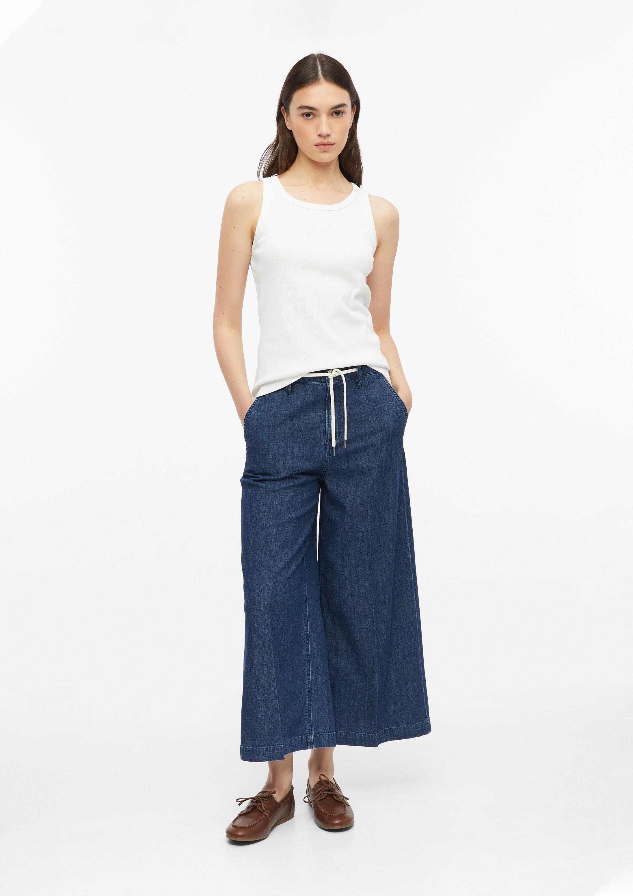 s.Oliver Weite Jeans Jeans-Hose Culotte-Jeans / High Rise / Wide Fit / 100% Baumwolle