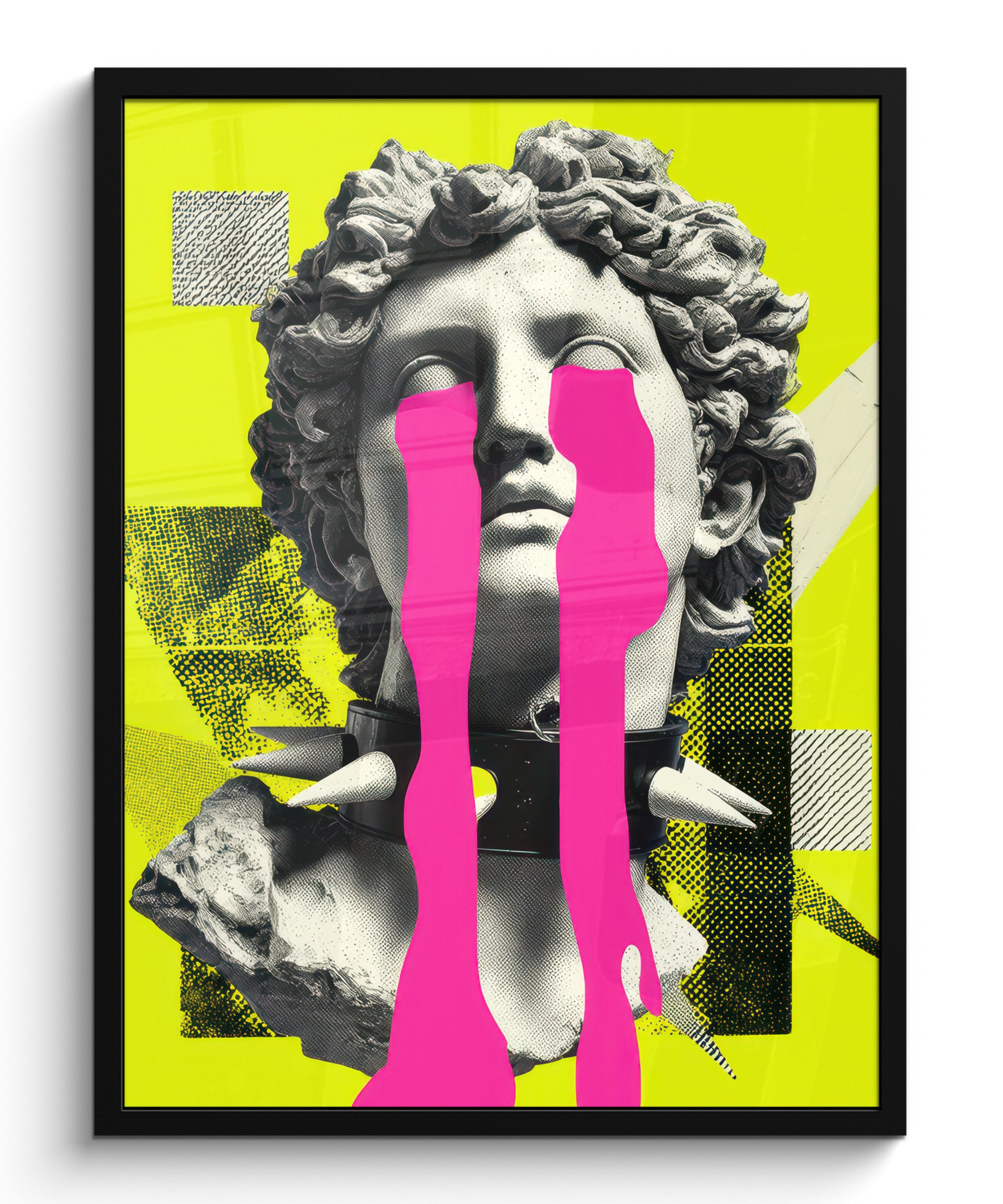 Poster Büste - Farbe - Gelb