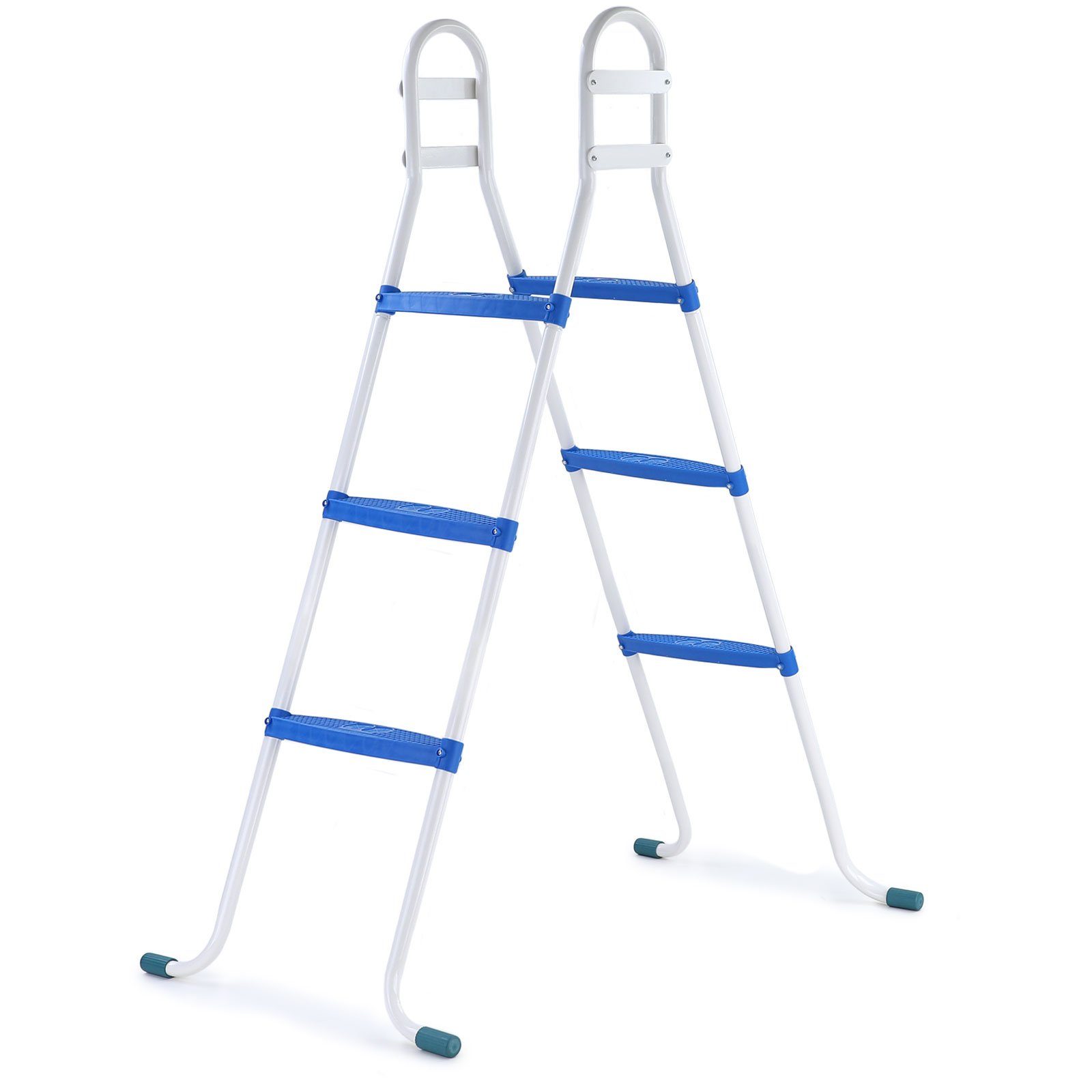 Poolleiter Poolleiter mit 3 blauen Stufen bis 105cm für Bestway Intex Pool