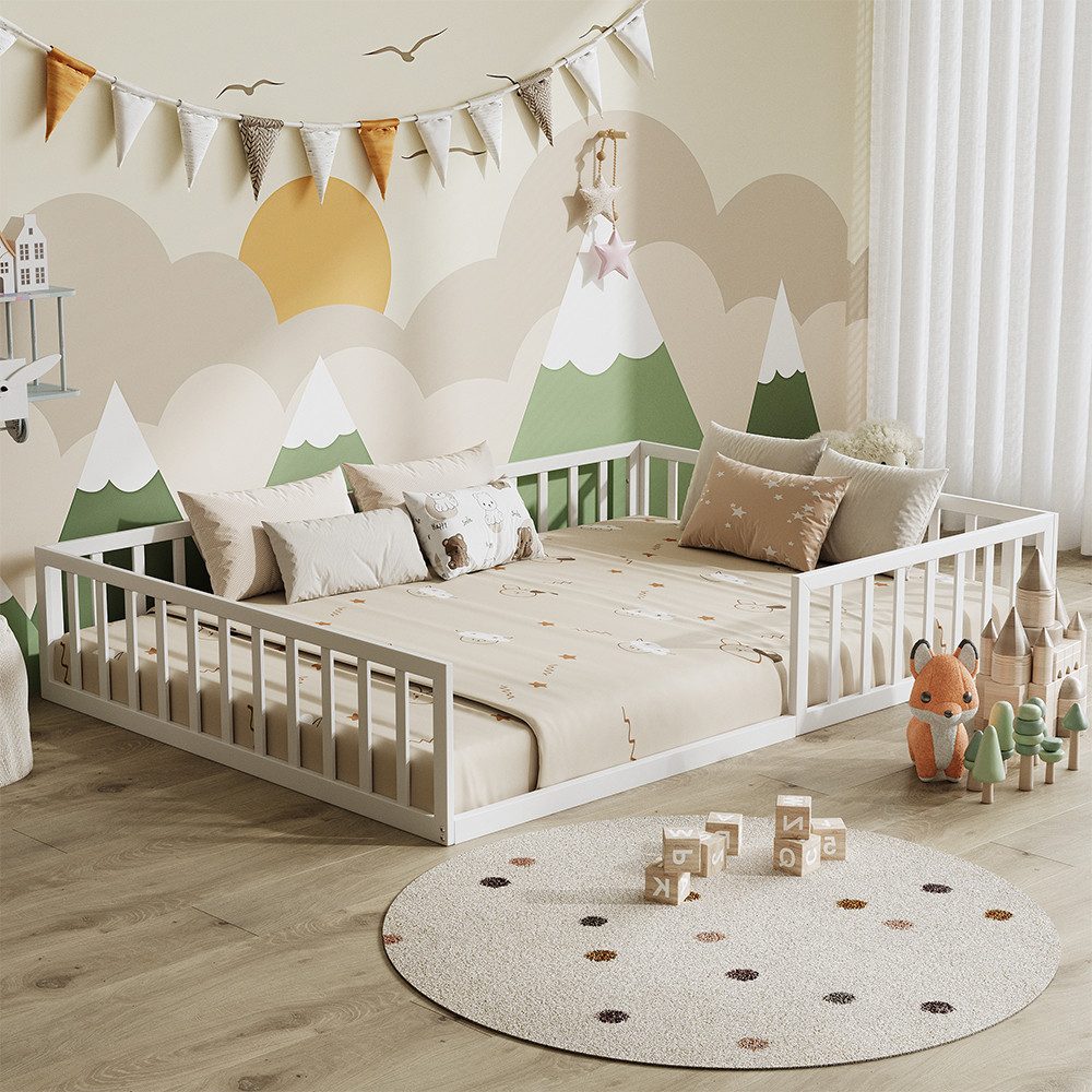 VitaliSpa® Kinderbett Minno, Weiß, 205 x 145 cm ohne Matratze (1-tlg)