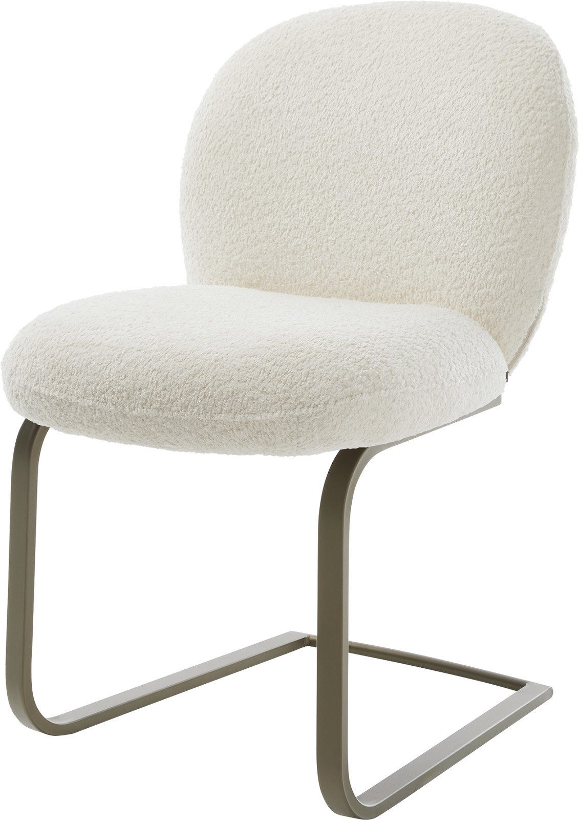 DELIFE Polsterstuhl Nube-Flex, Freischwinger flach Effektfinish günstig online kaufen