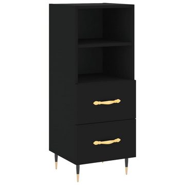 vidaXL Highboard Regal Highboard Schrank Hochschrank Schwarz 34,5x34x180 cm Spanplatte