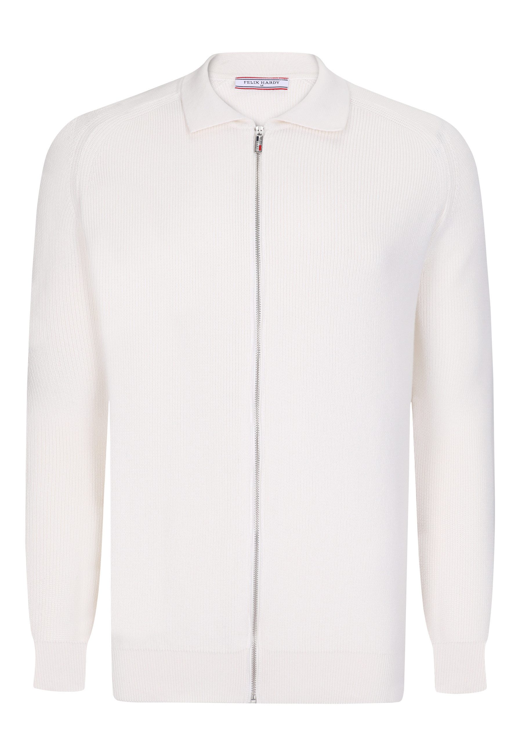 Felix Hardy Strickjacke Strickjacke mit durchgehendem Reißverschluss
