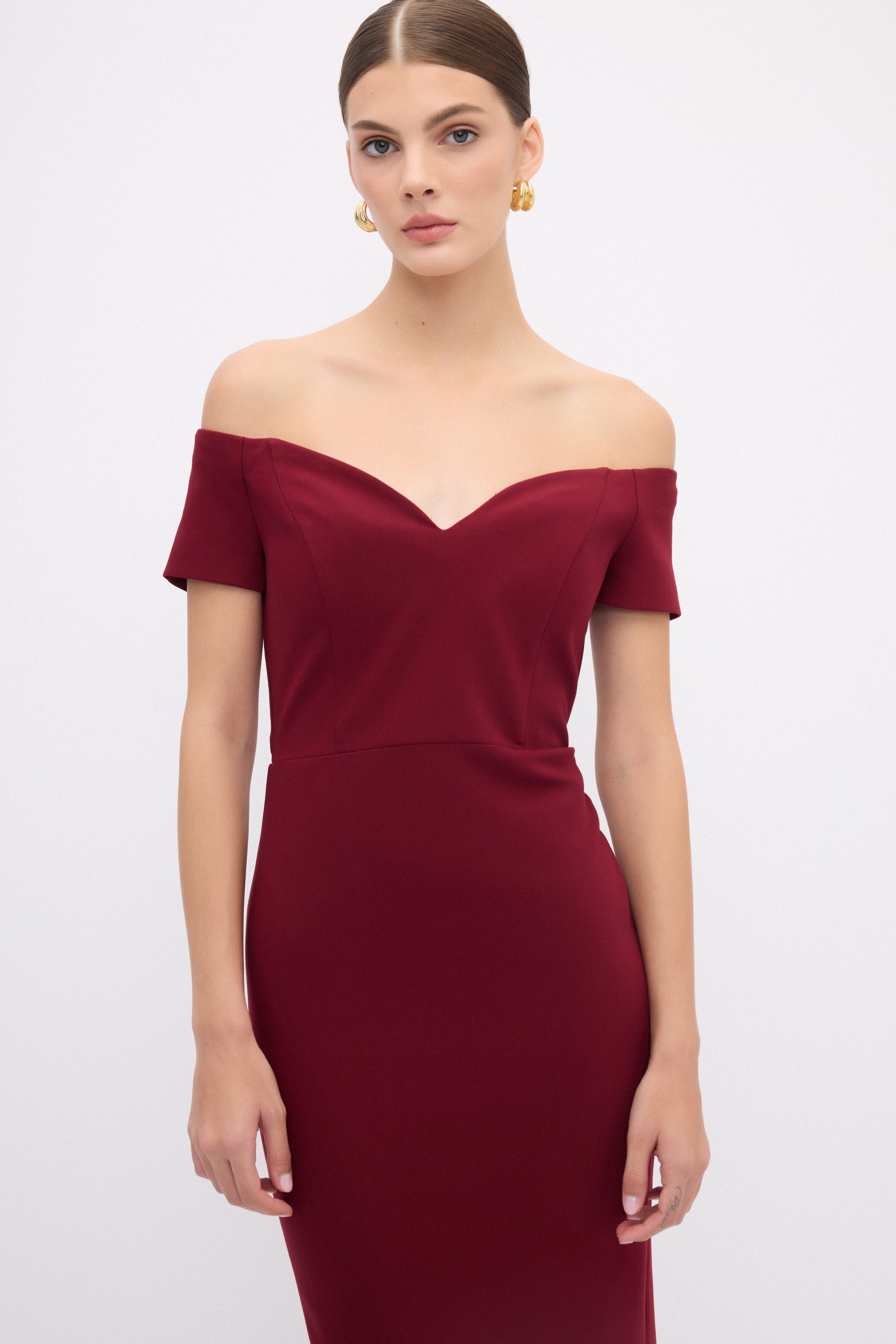 adL Cocktailkleid Schulterfreies Midikleid – Bild 5 von 5