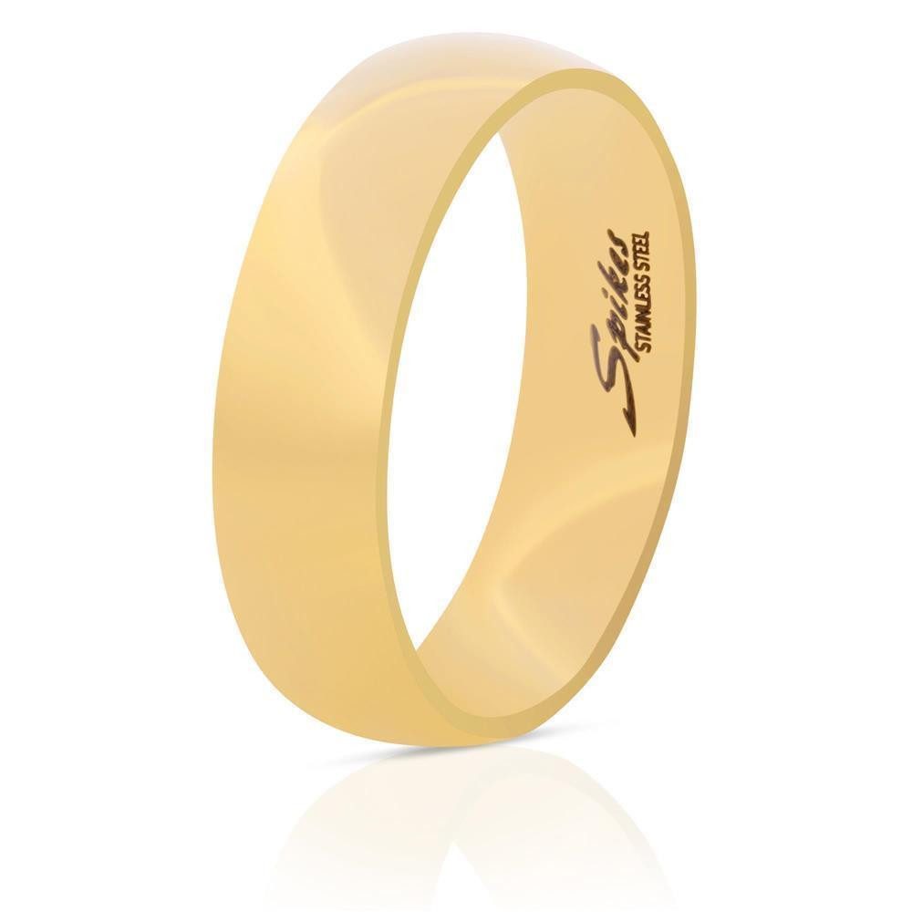 BUNGSA Fingerring 67 (21.3) Ring klassisch Gold aus Edelstahl Unisex (Ring, 1-tlg), Damen Herren – Bild 3 von 5