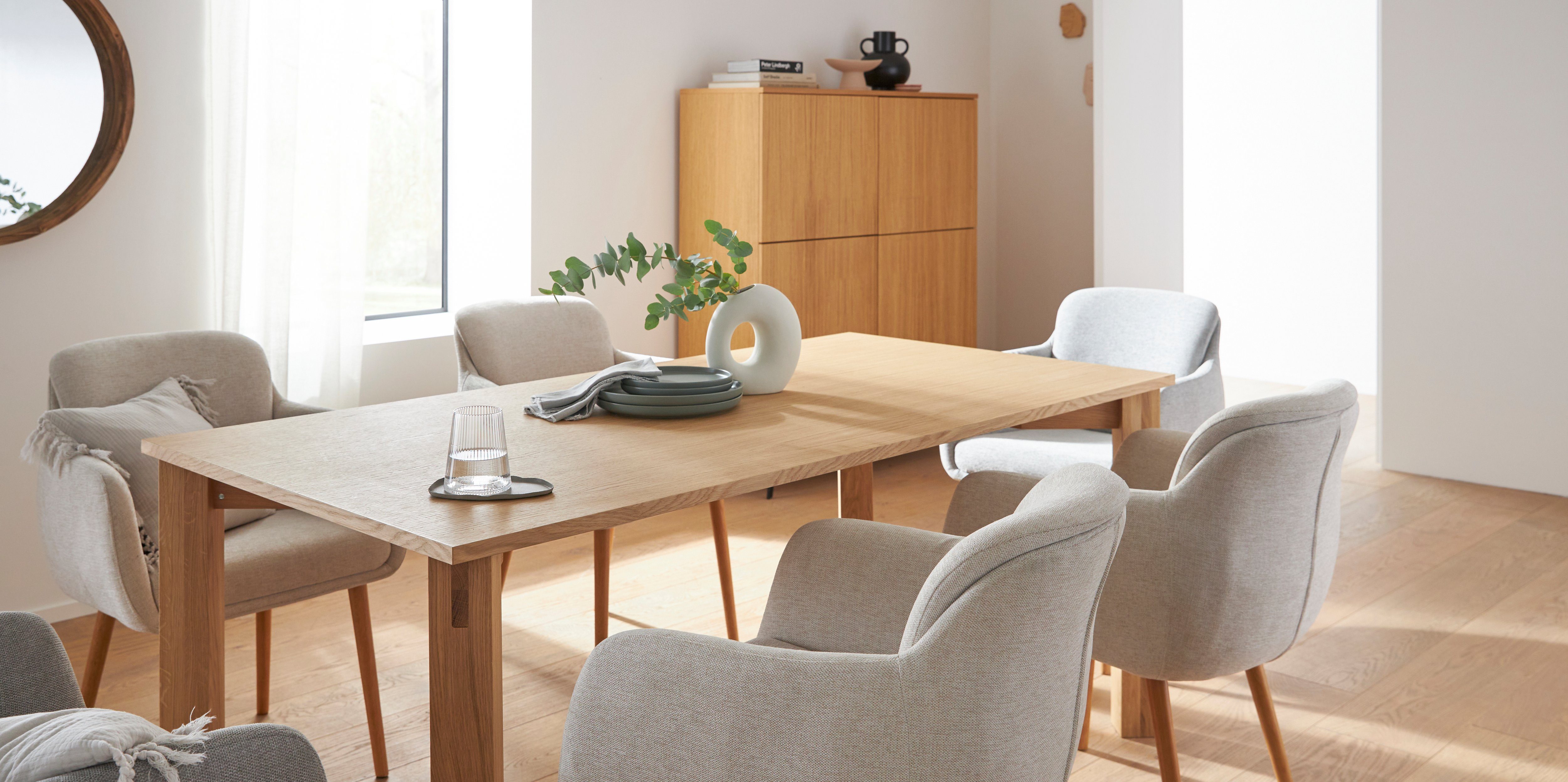 LeGer Home by Lena Gercke Esstisch Chelsea, Eiche furniert, verschiedene Br günstig online kaufen