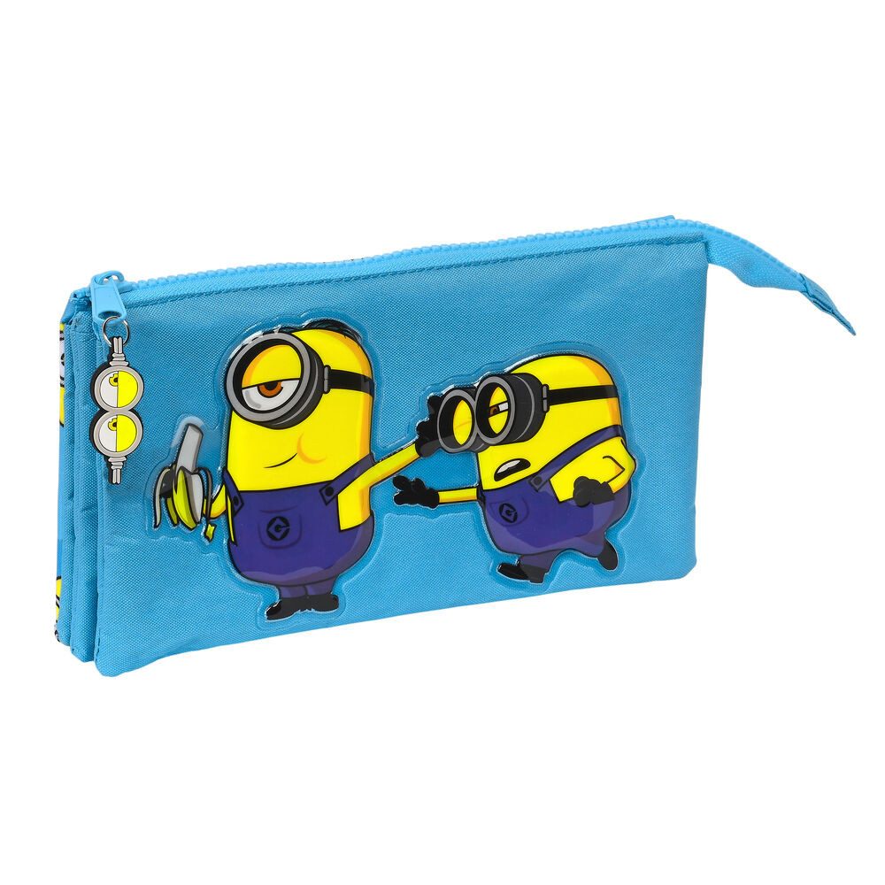 Minions Federtasche Minions Schulmäppchentatic Blau 22 x 12 x 3 cm Faulenzer