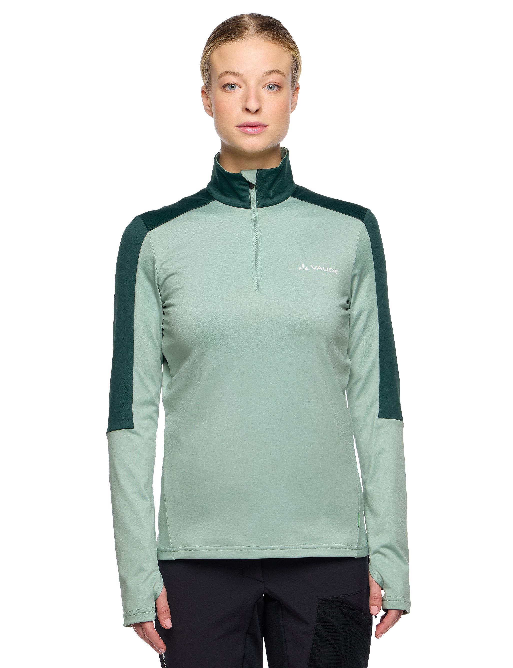 VAUDE Langarmshirt WOMEN'S LIVIGNO HALFZIP II (1-tlg) günstig online kaufen