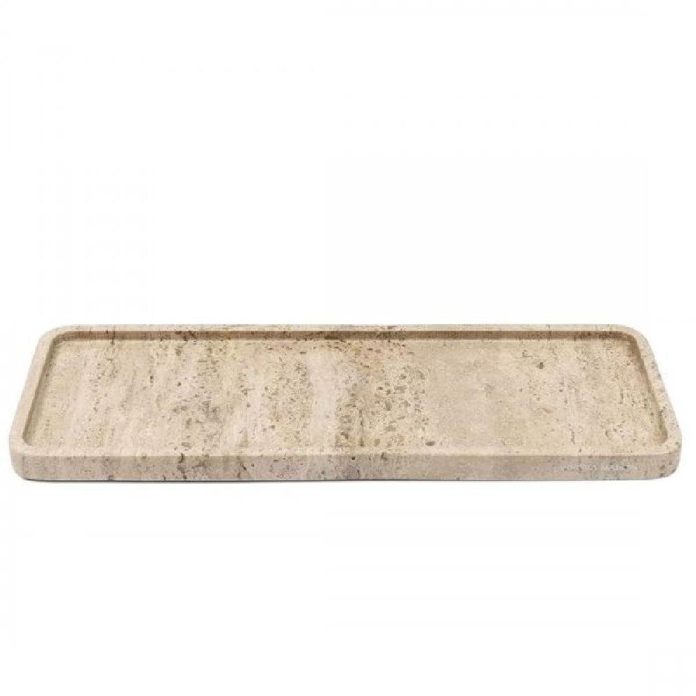 Rivièra Maison Tablett Tablett Avellino (45x17cm) Travertine Marmor aus